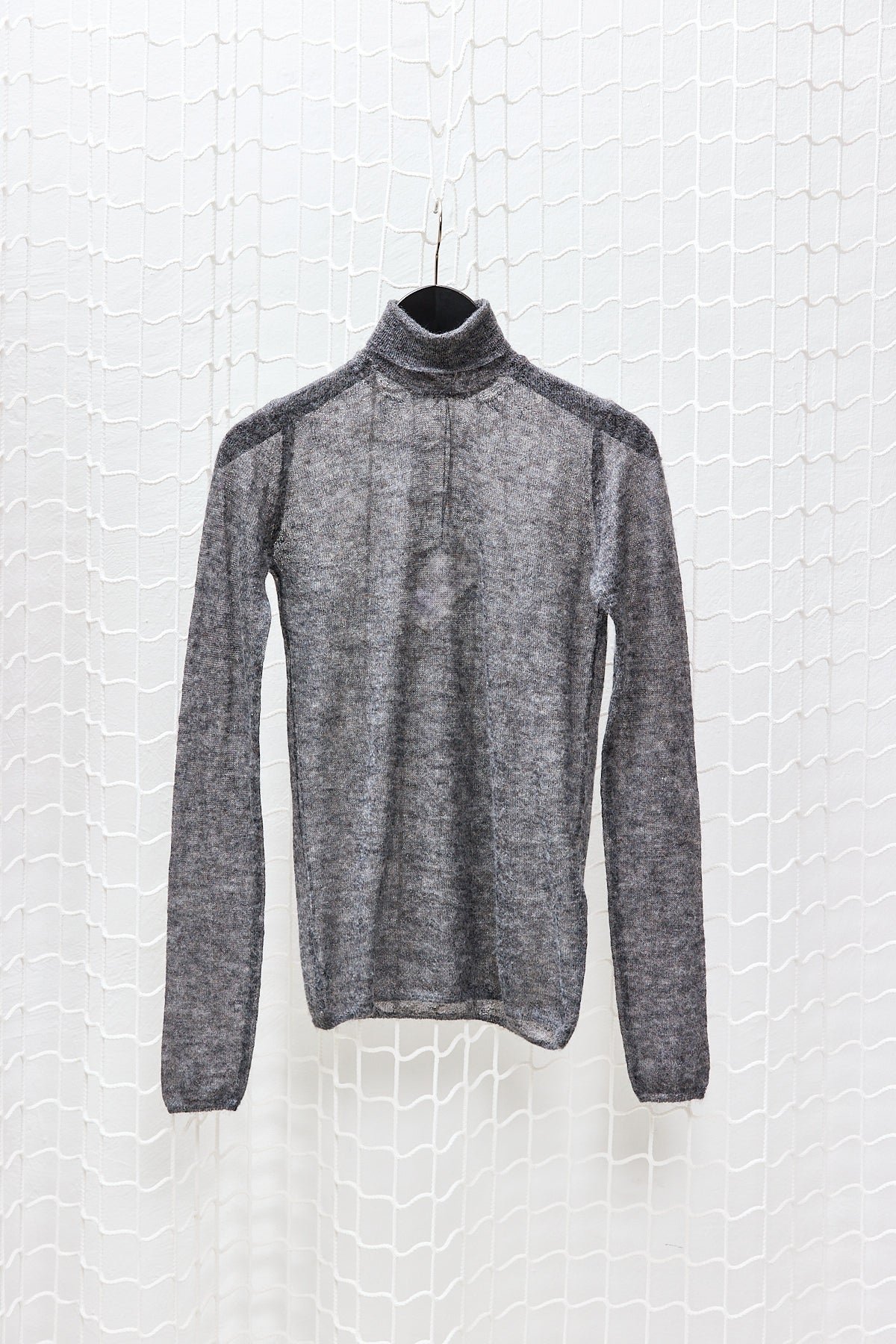 Charcoal Seetrough Turtle Knit