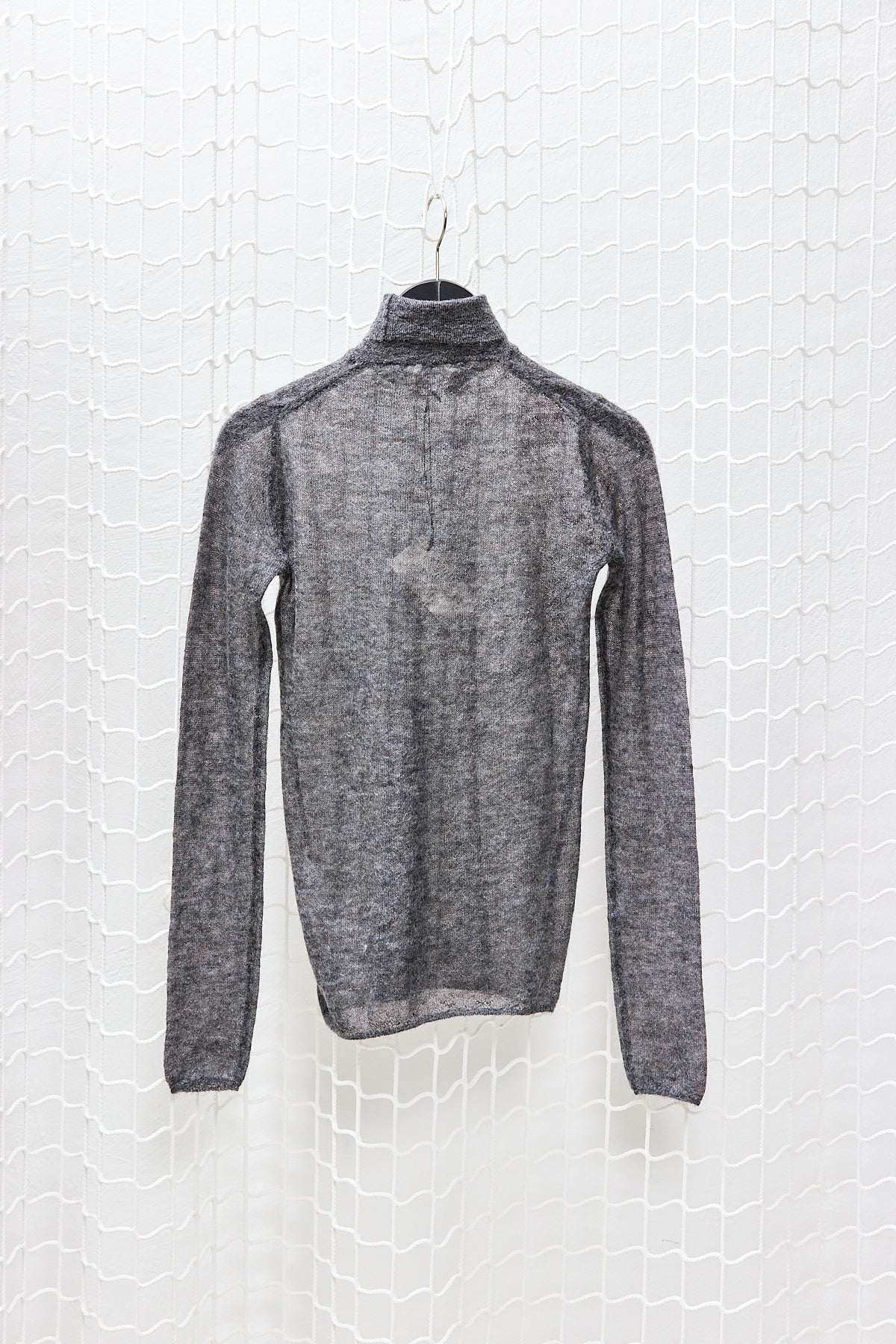 Charcoal Seetrough Turtle Knit