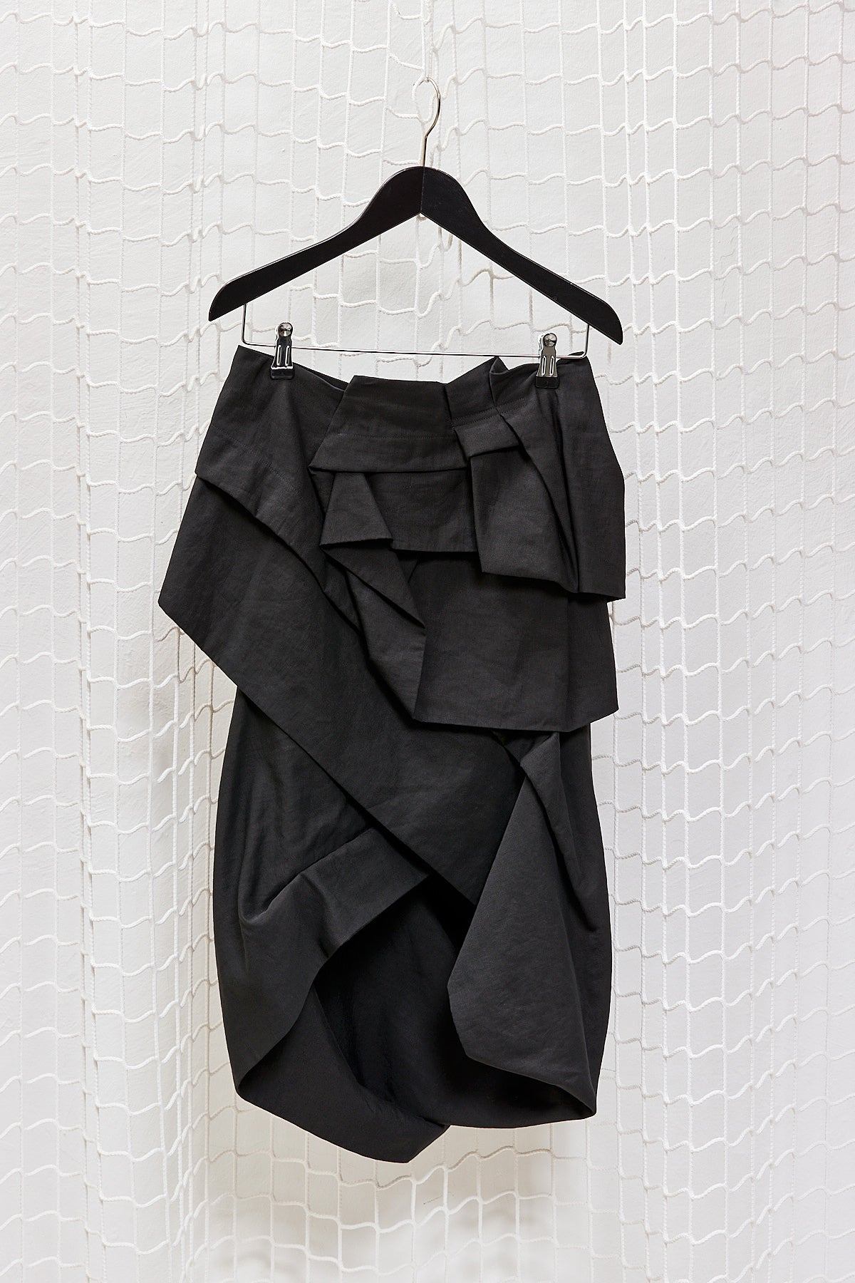 Black Draped Skirt