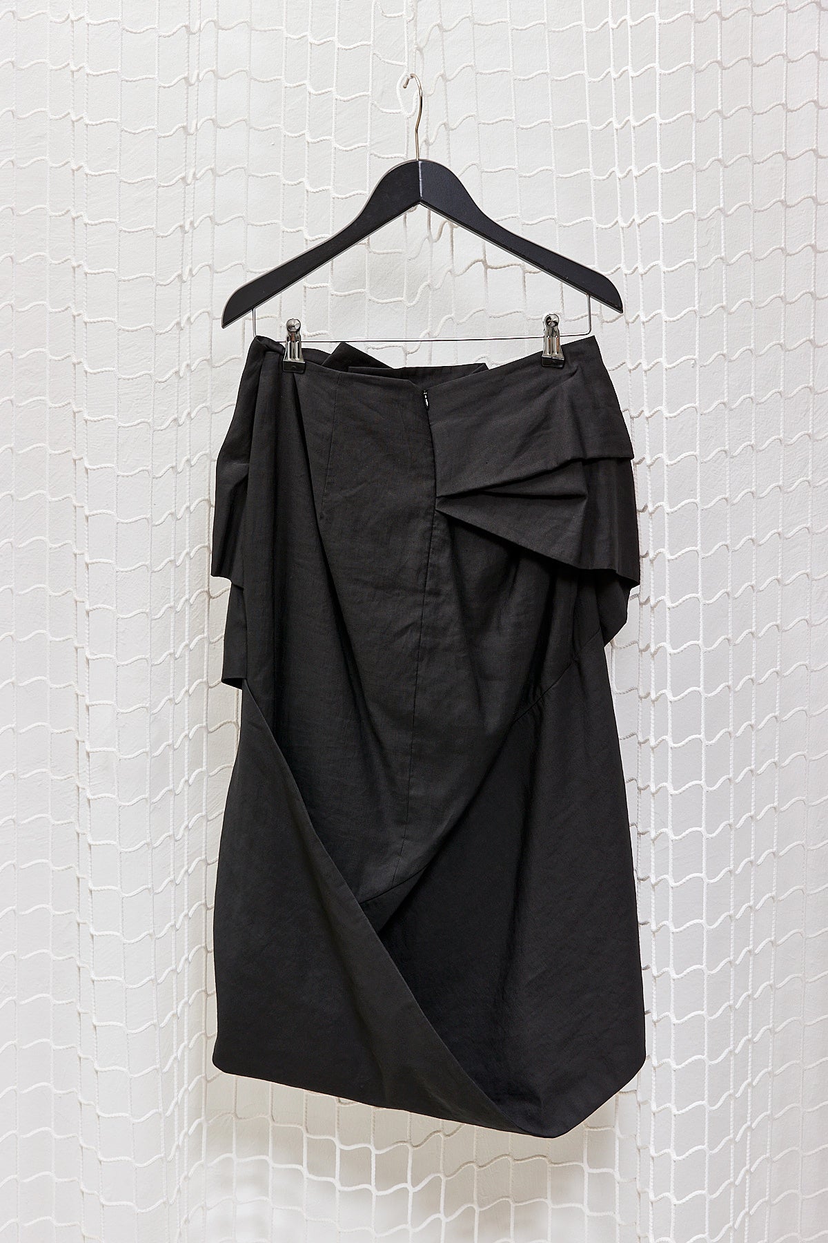 Black Draped Skirt