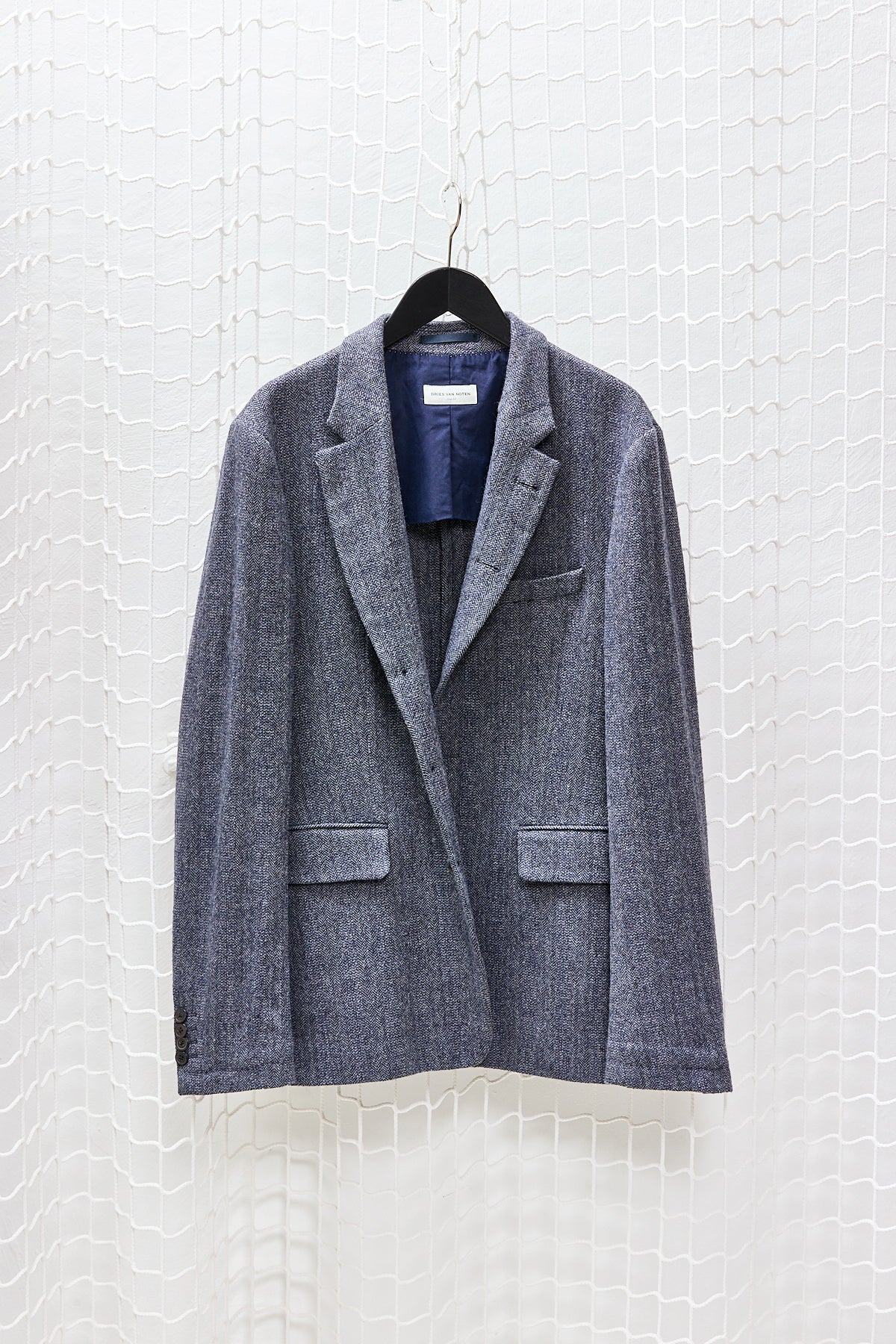 BLAZER BATES WOOL BLUE-GREY