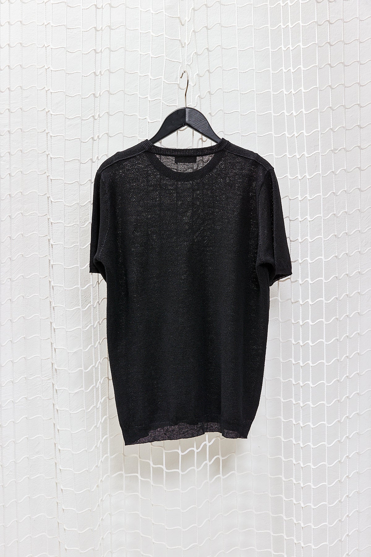 T-SHIRT KNIT BLACK
