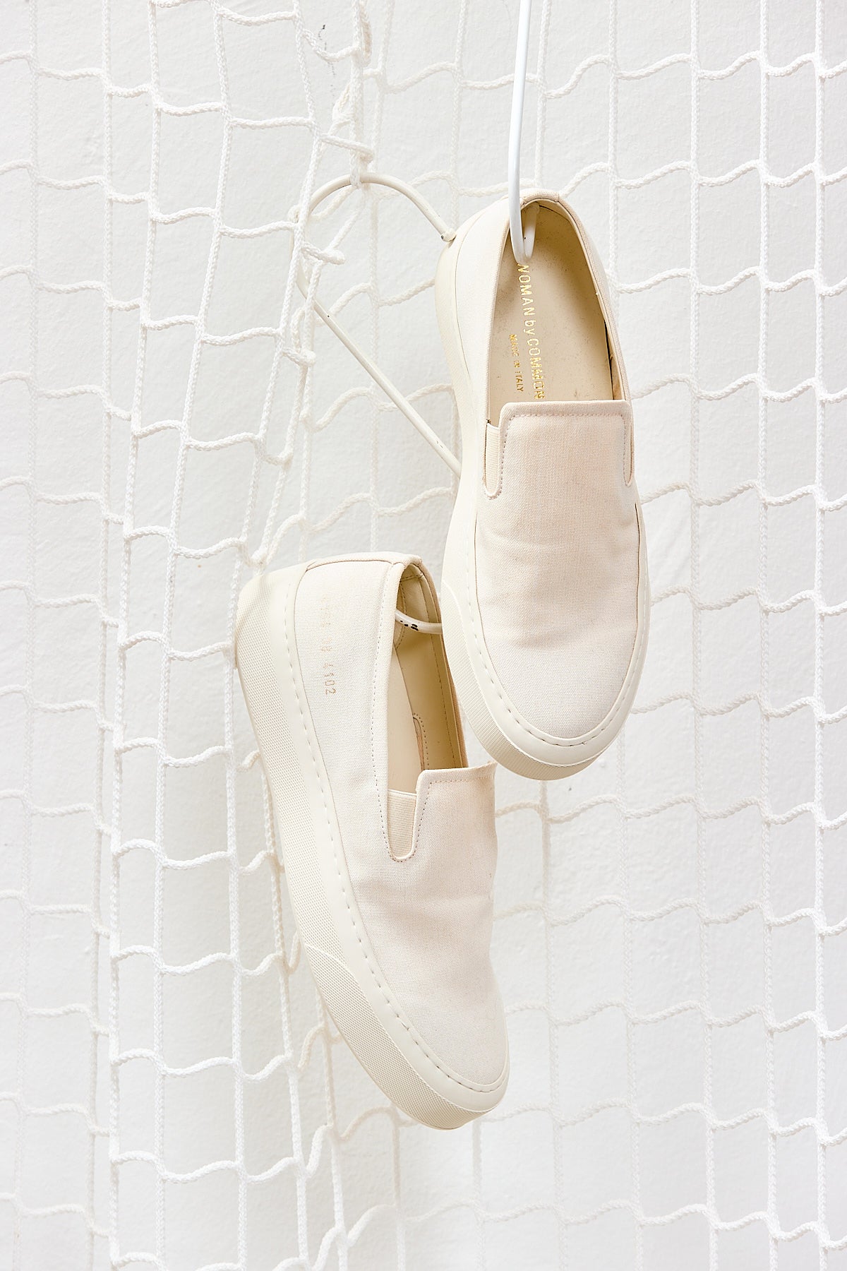 Slip on canvas off white