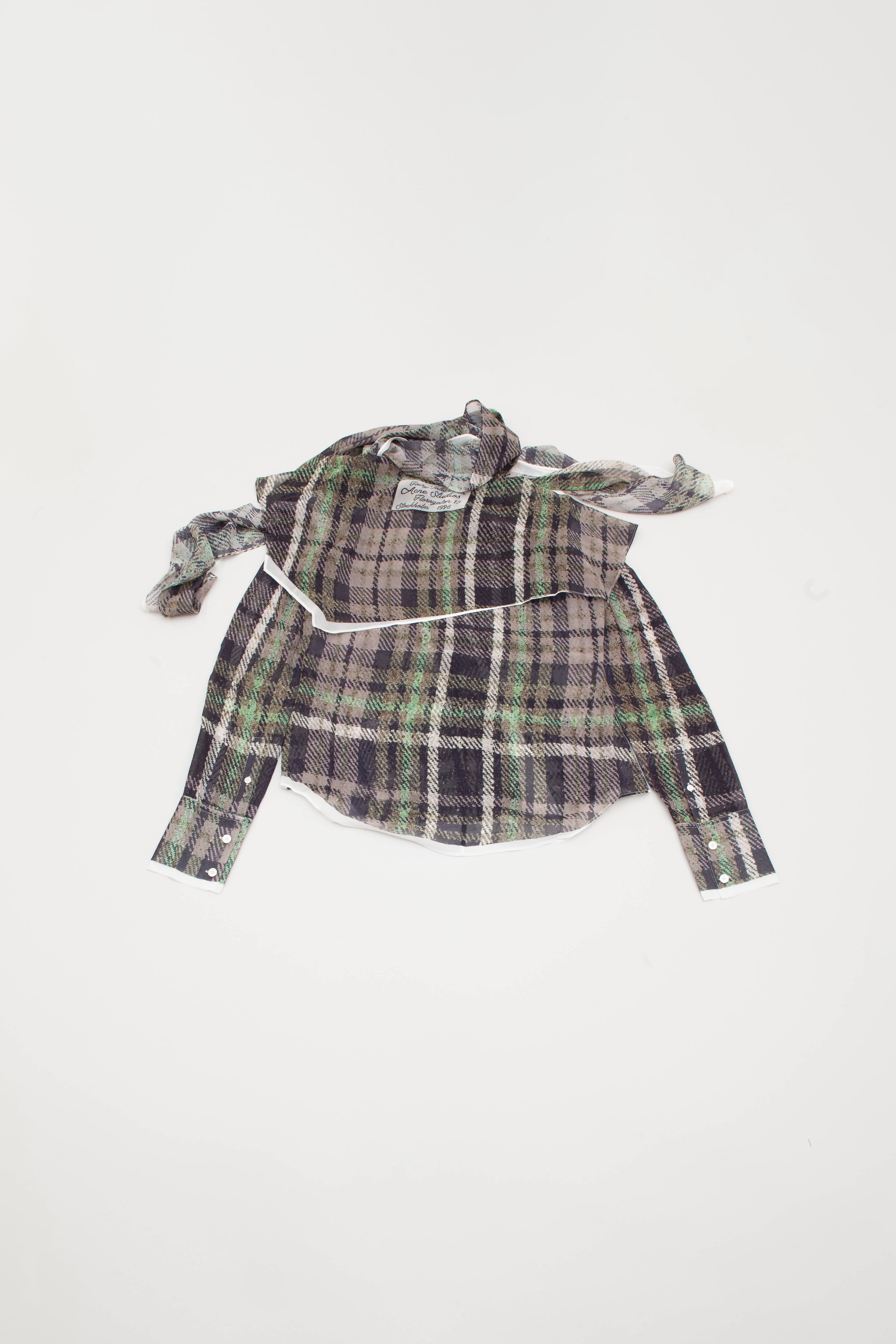 PRINTED SILK BLOUSE WITH SCARF