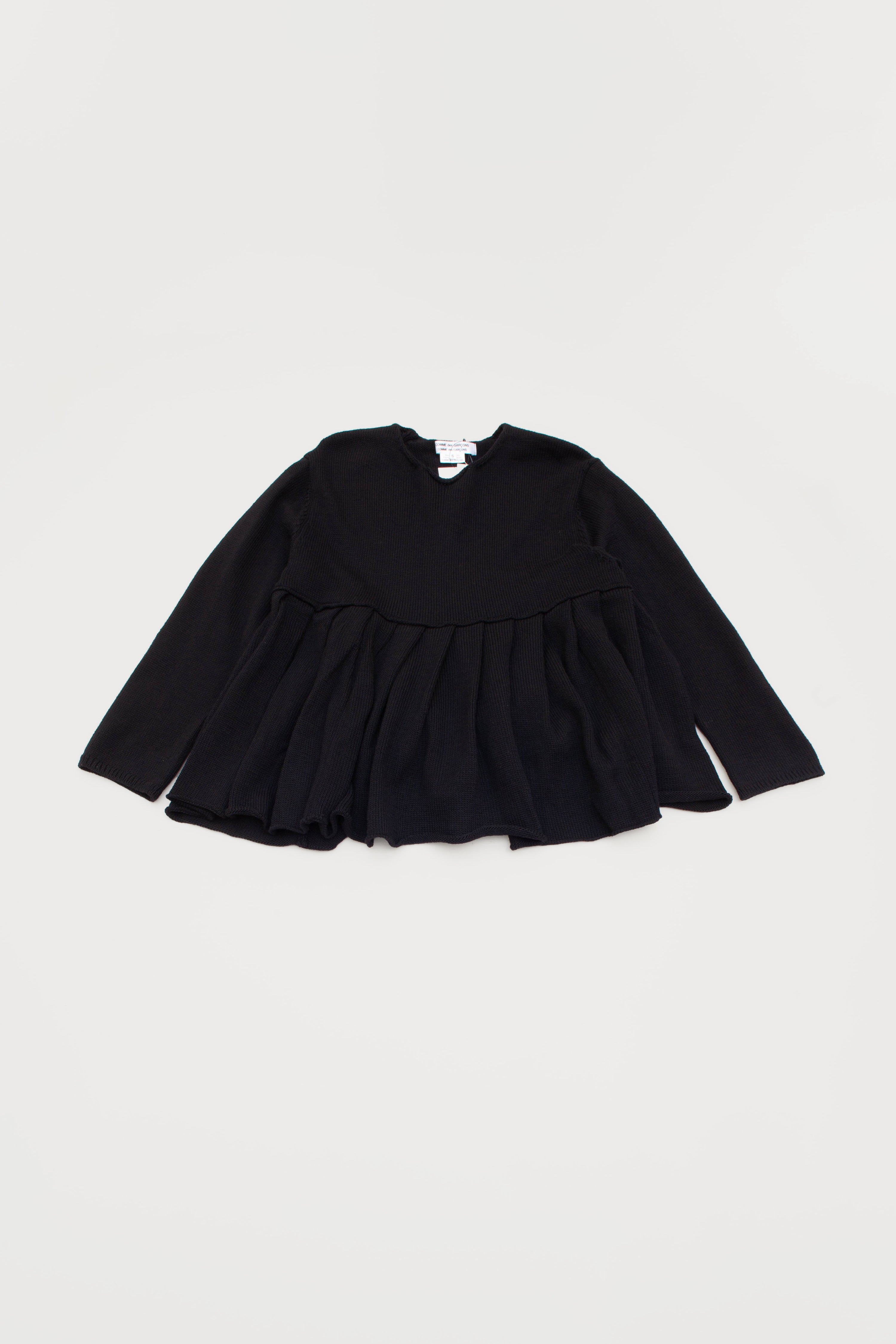 PLEATED KNIT SWEATER