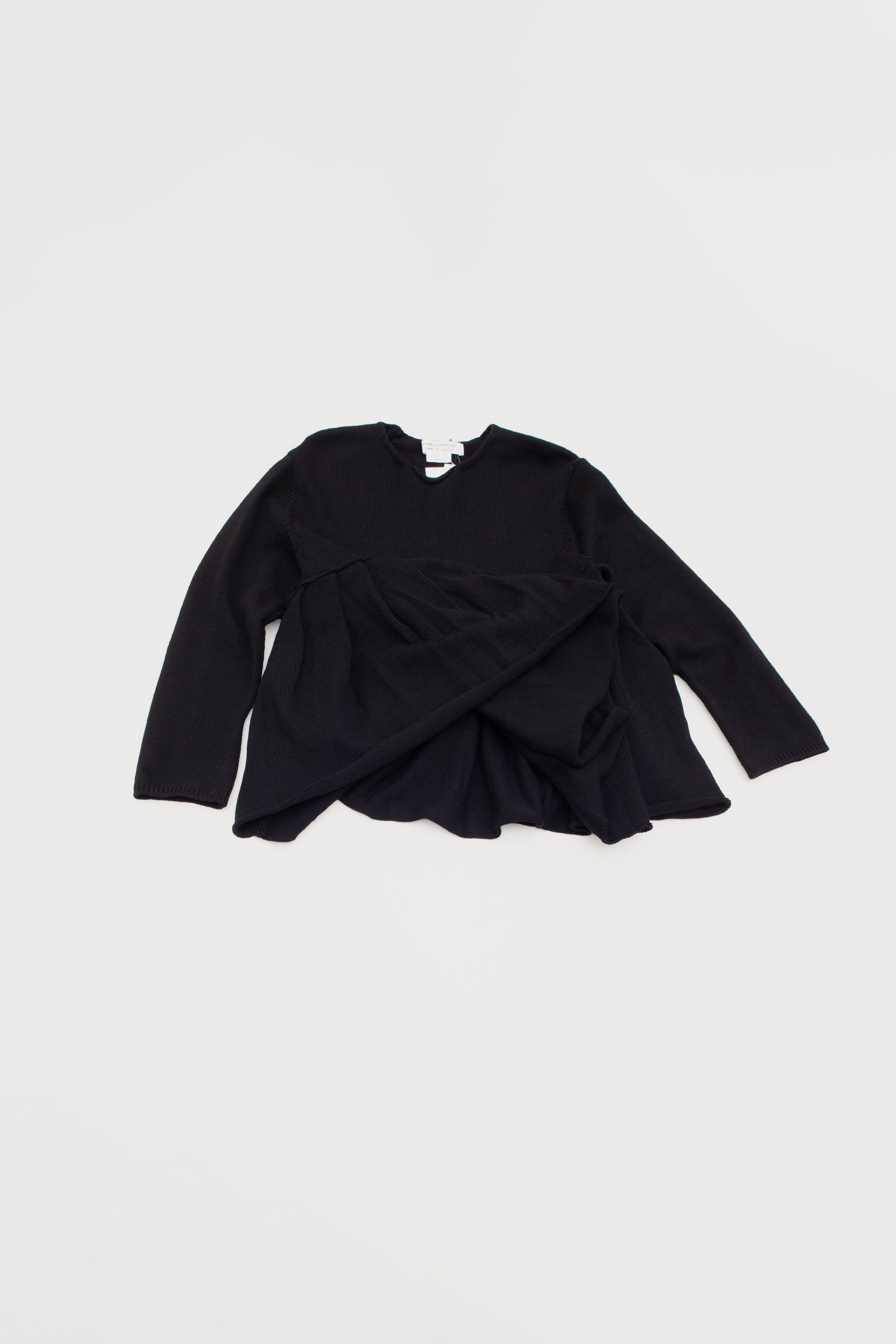 PLEATED KNIT SWEATER