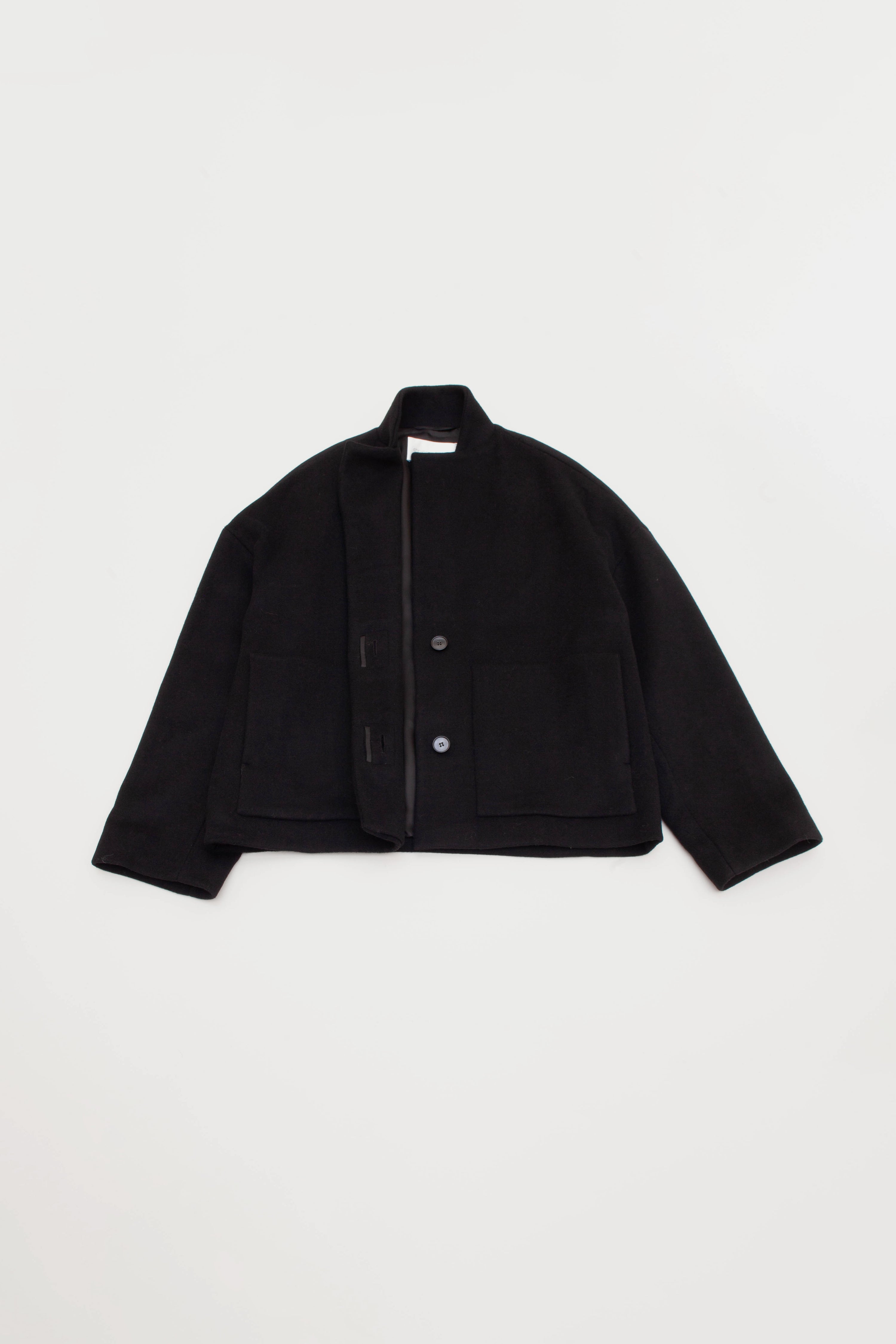 PADDED JACKET WITH BELT AND PATCH POCKET