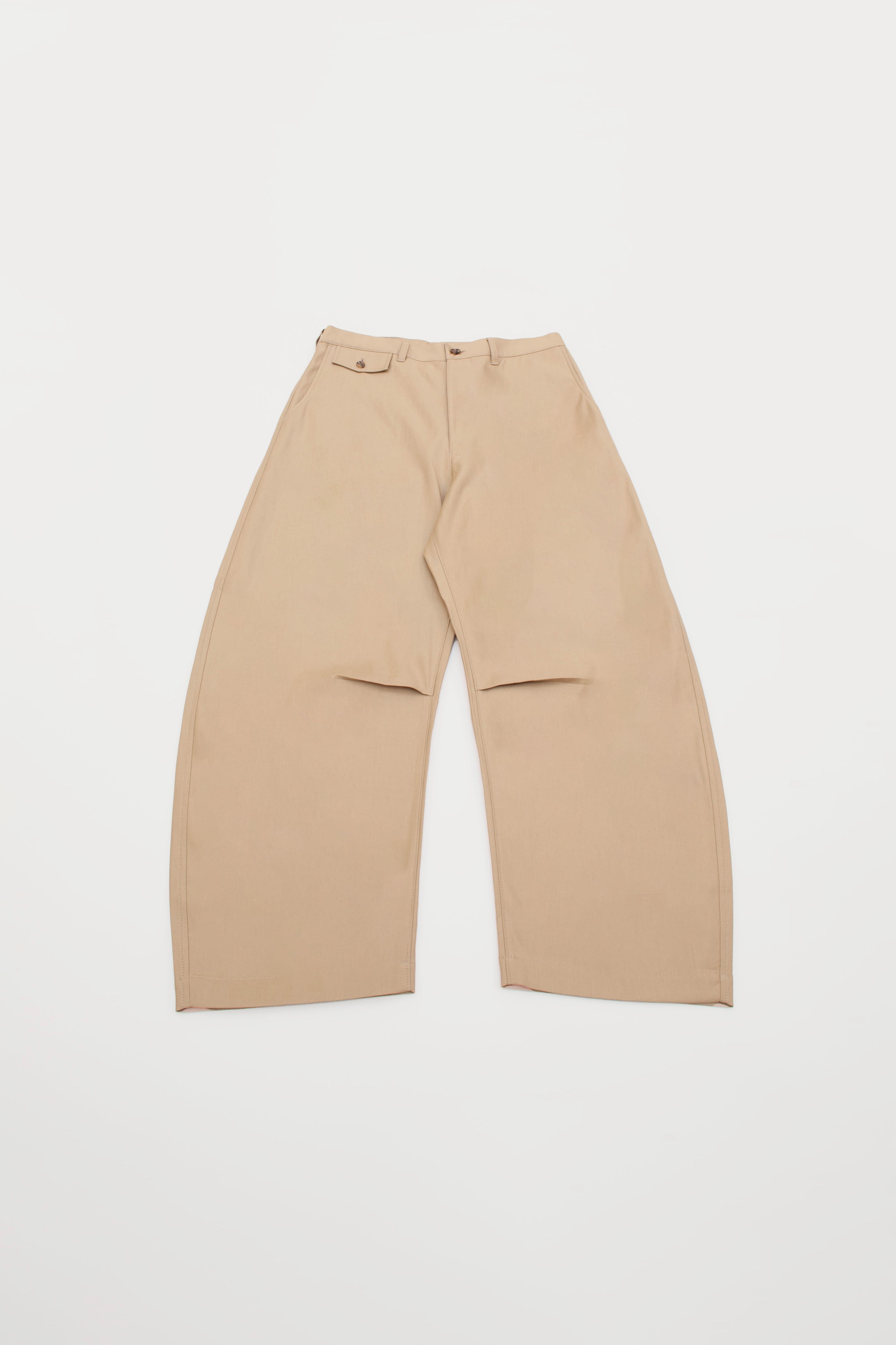 BEIGE BALLOON TROUSERS