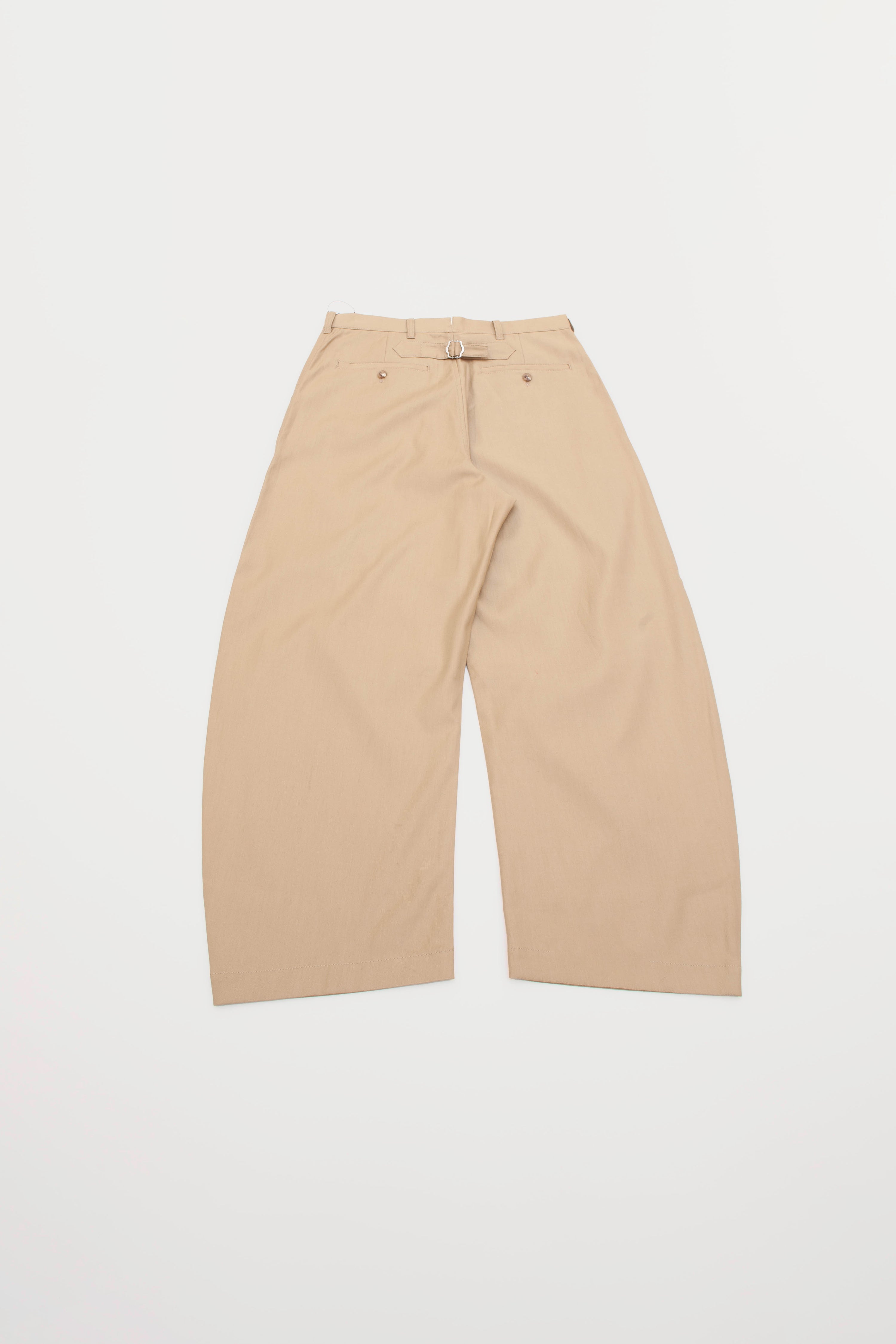 BEIGE BALLOON TROUSERS