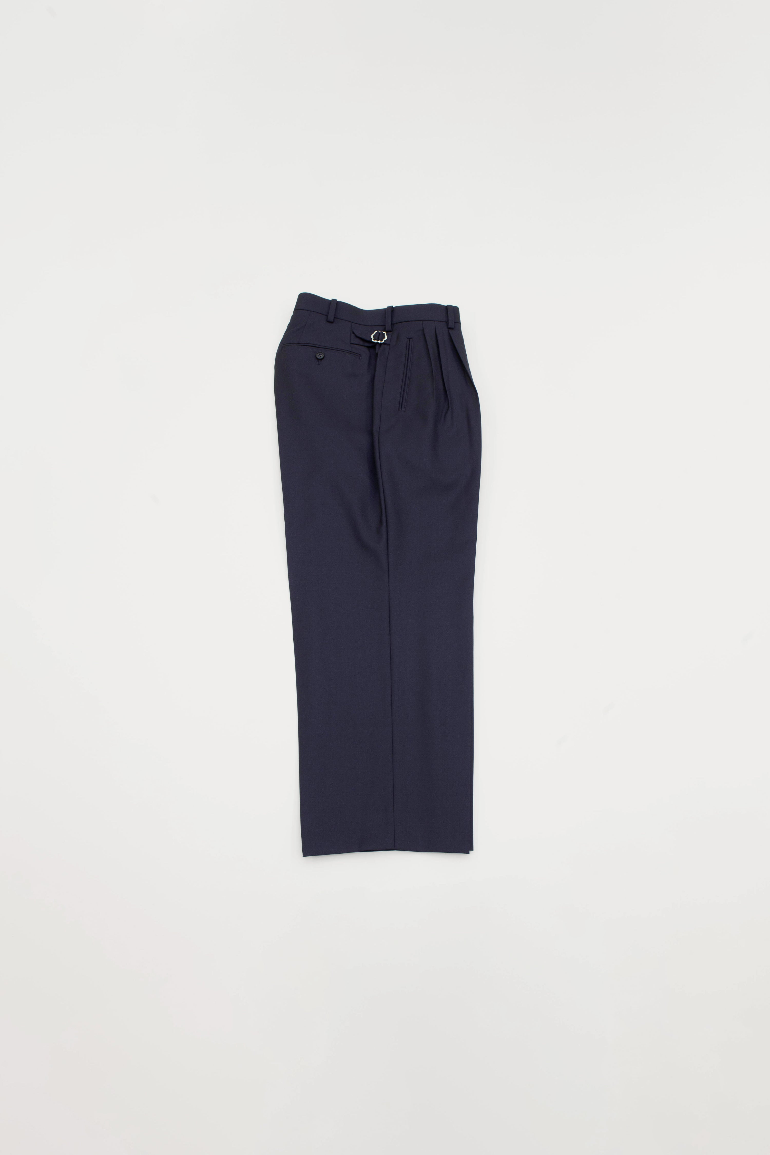 MIDNIGHT WOOL TROUSERS