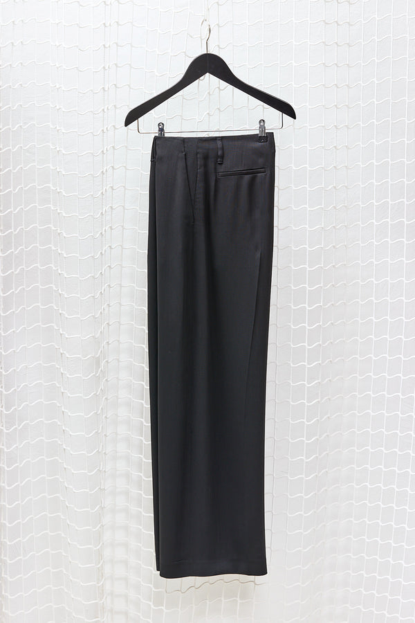 Black Pleated Trousers