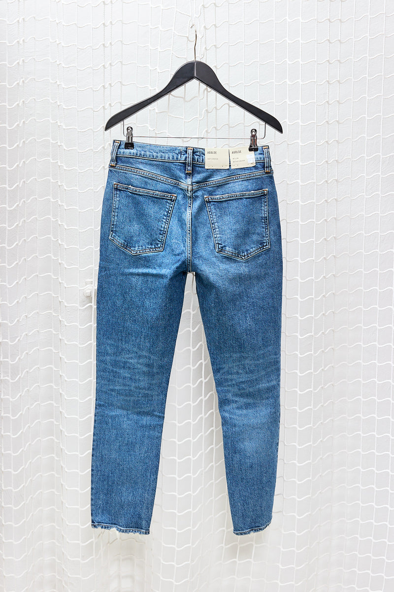 Rush Willow Midrise Slim Crop Jean