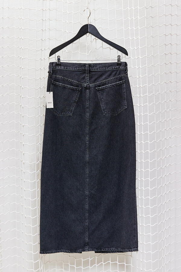 Washed Black Jeans Skirt