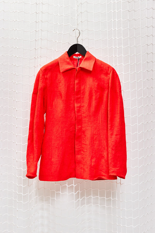 Red Linnen Blouse