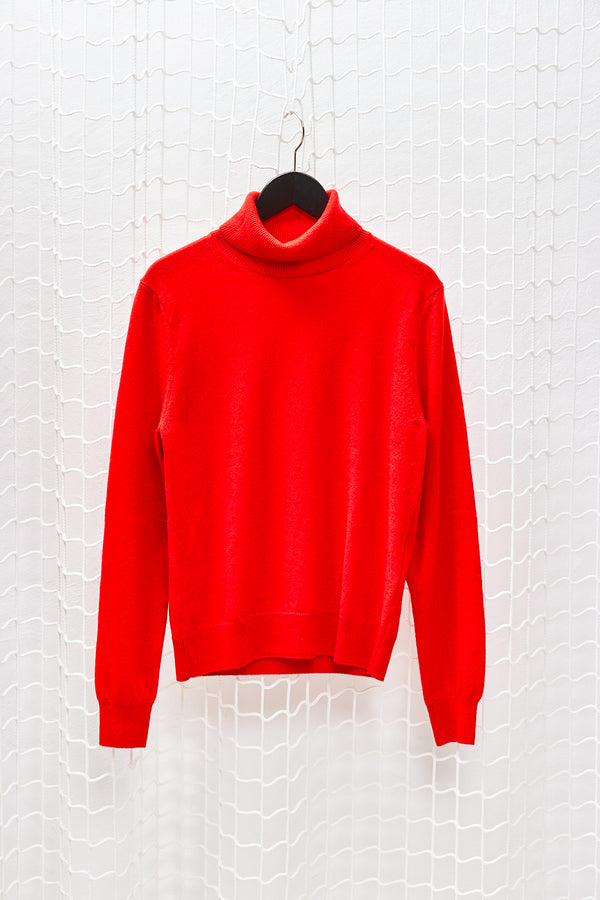 Red Cashmere Turtleneck