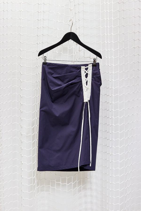Navy Cotton Skirt