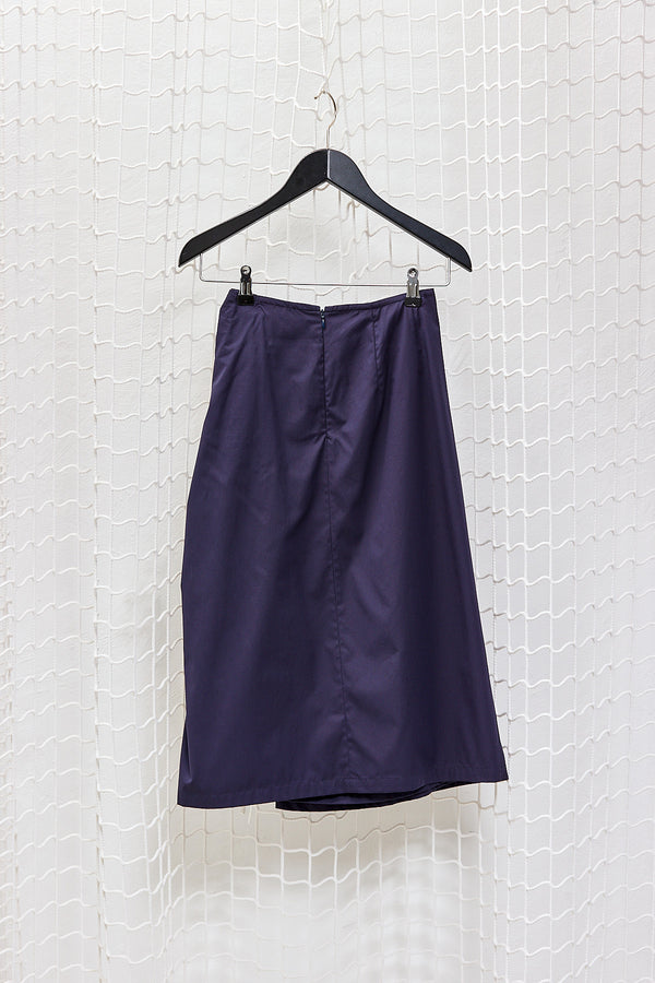 Navy Cotton Skirt