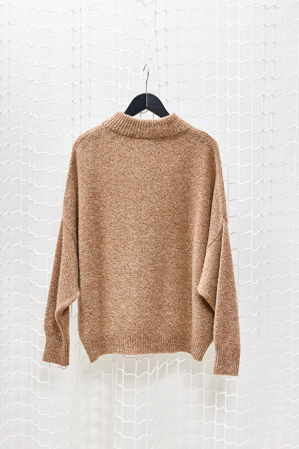 Dark Camel Cashmere Knit