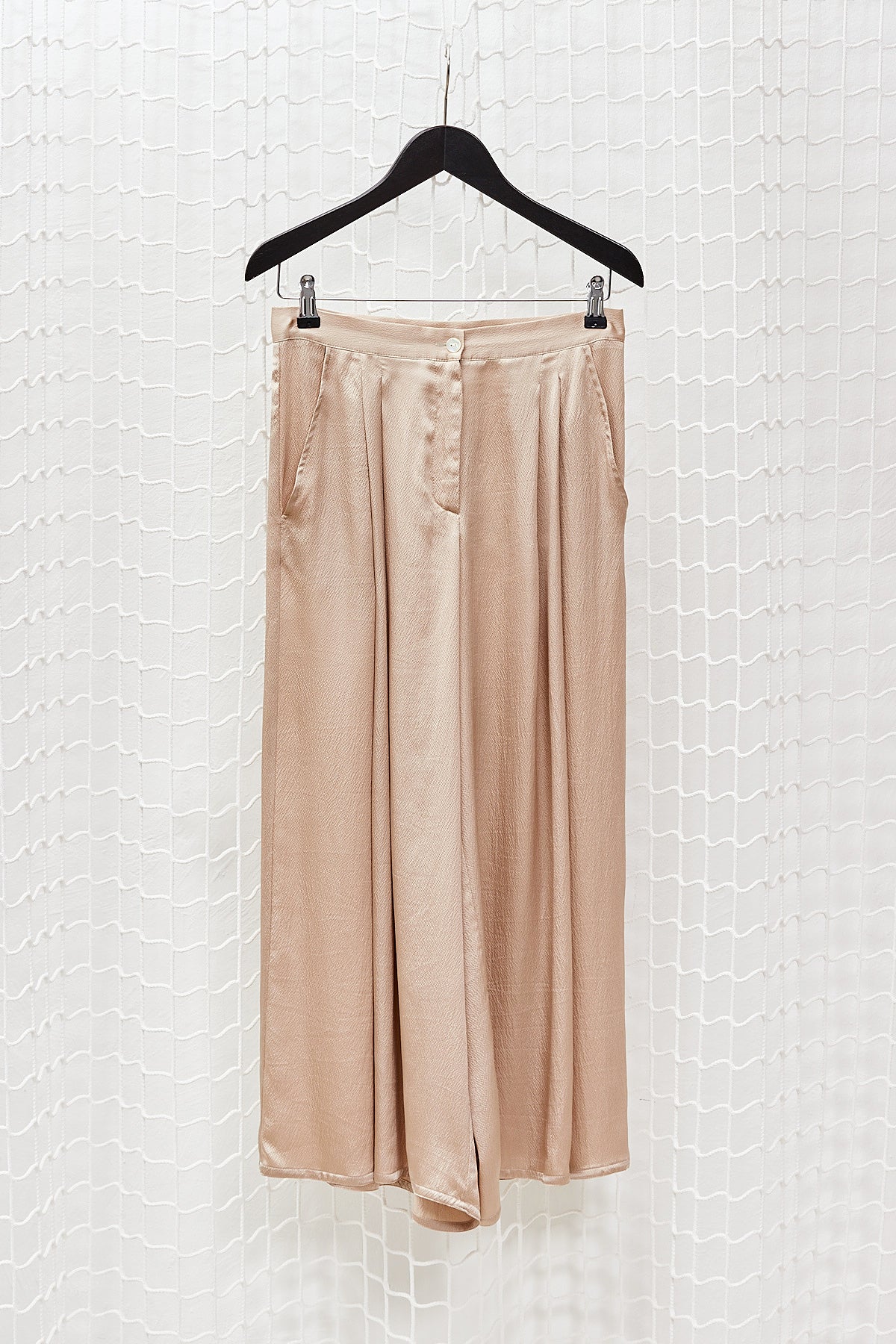 Silk Flare Trousers