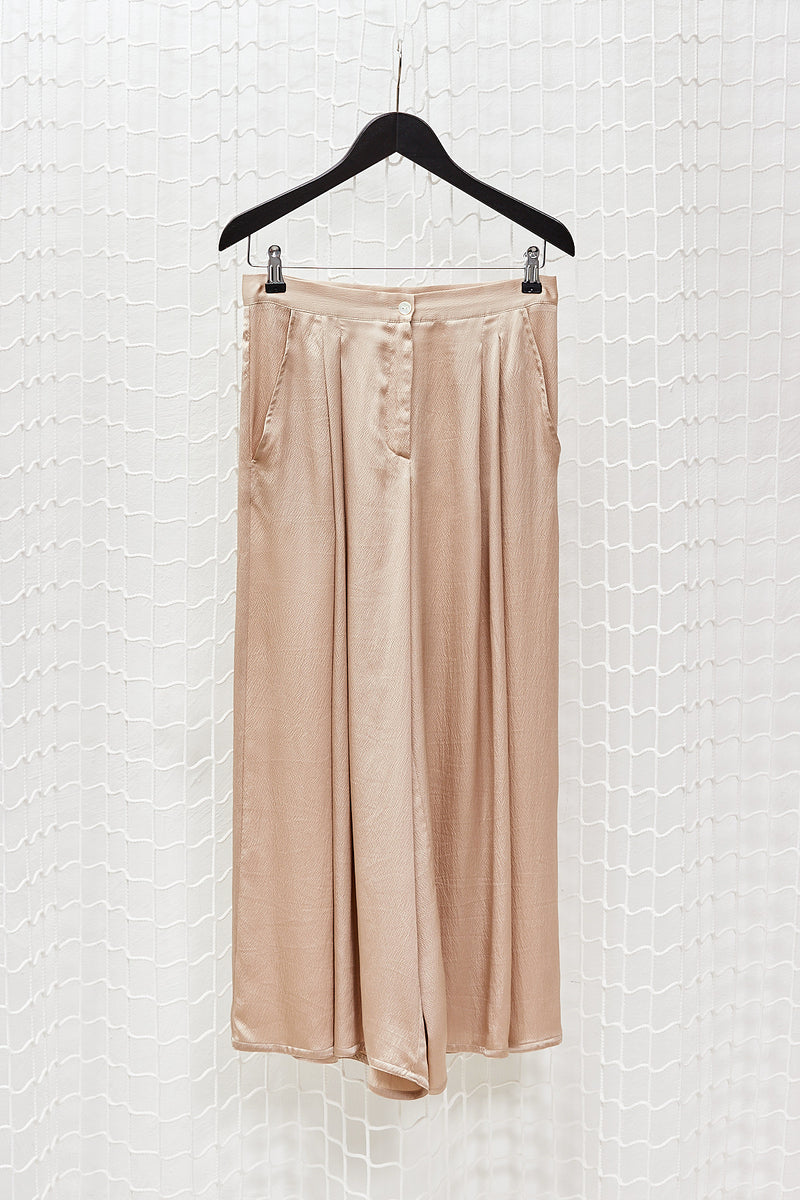 Silk Flare Trousers