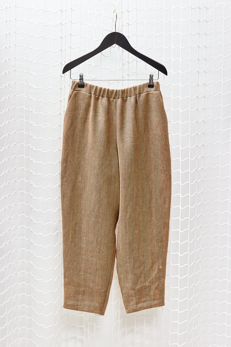 Terra Linen Herringbone Carrot Pants