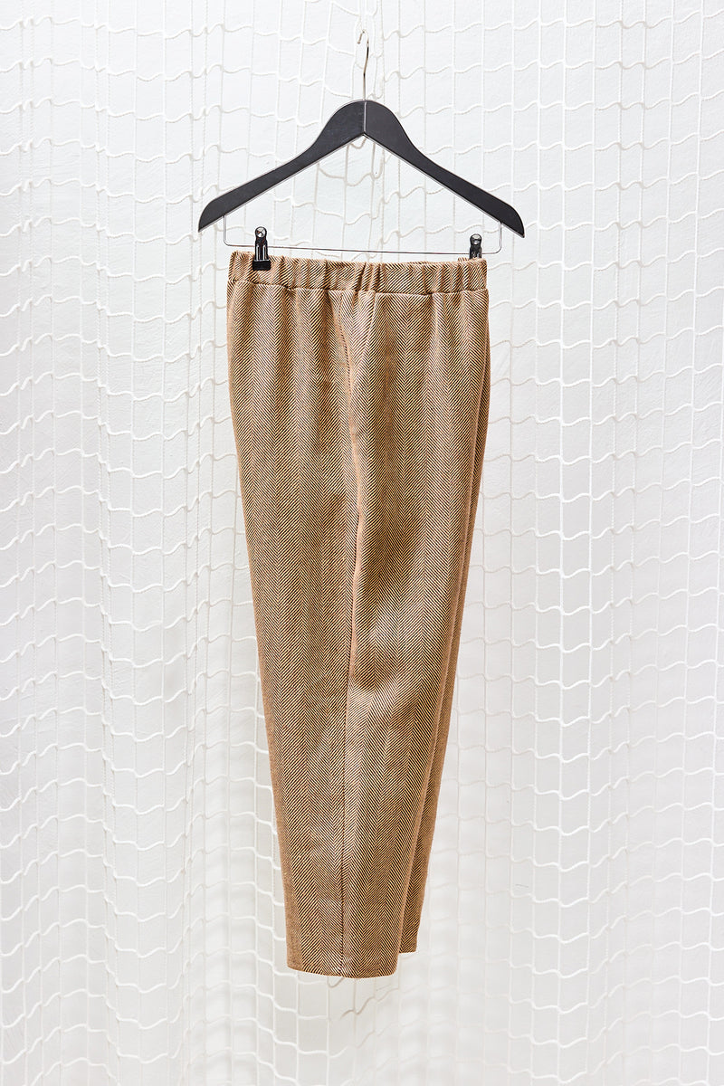 Terra Linen Herringbone Carrot Pants