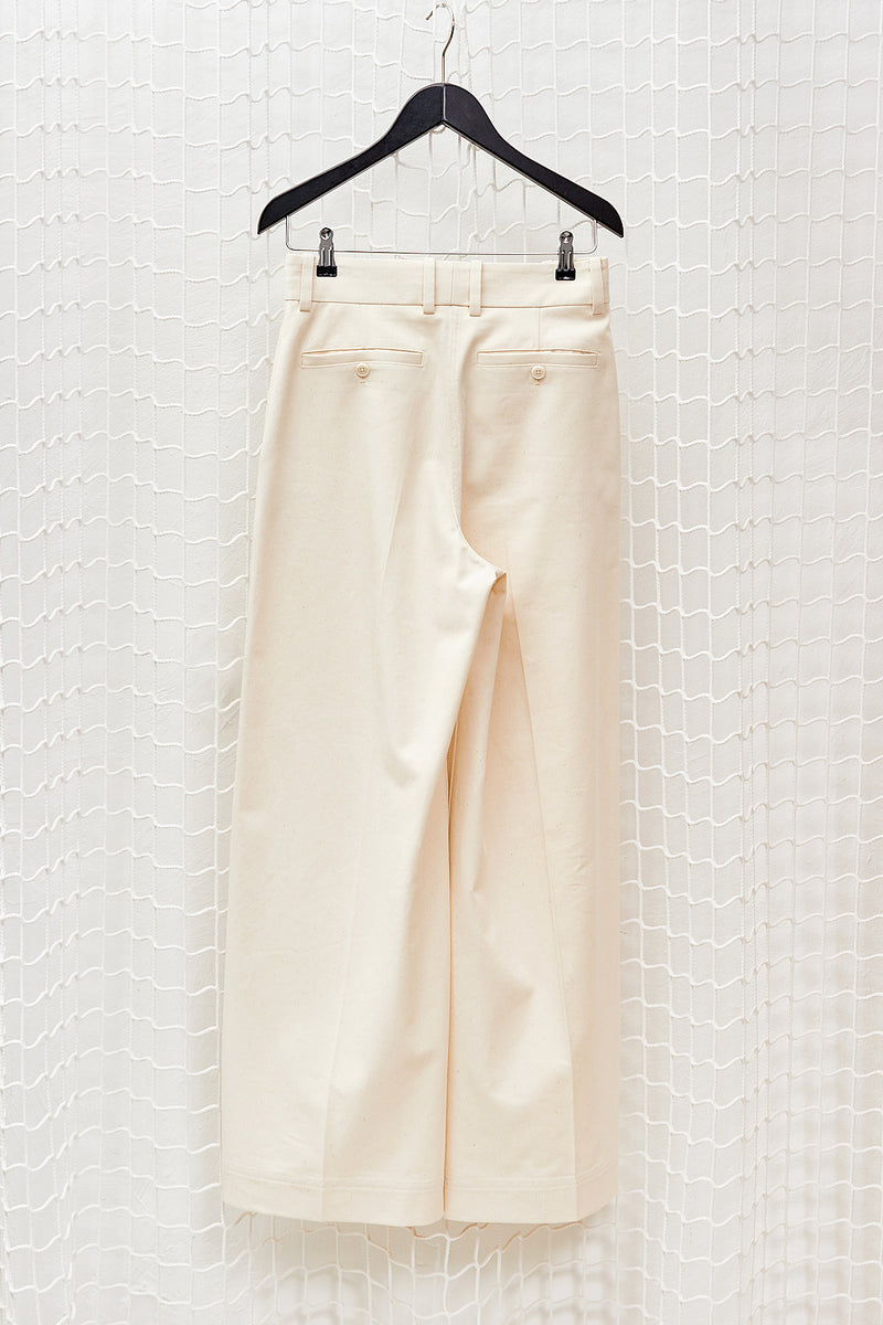 Greige Undied Cotton Pants