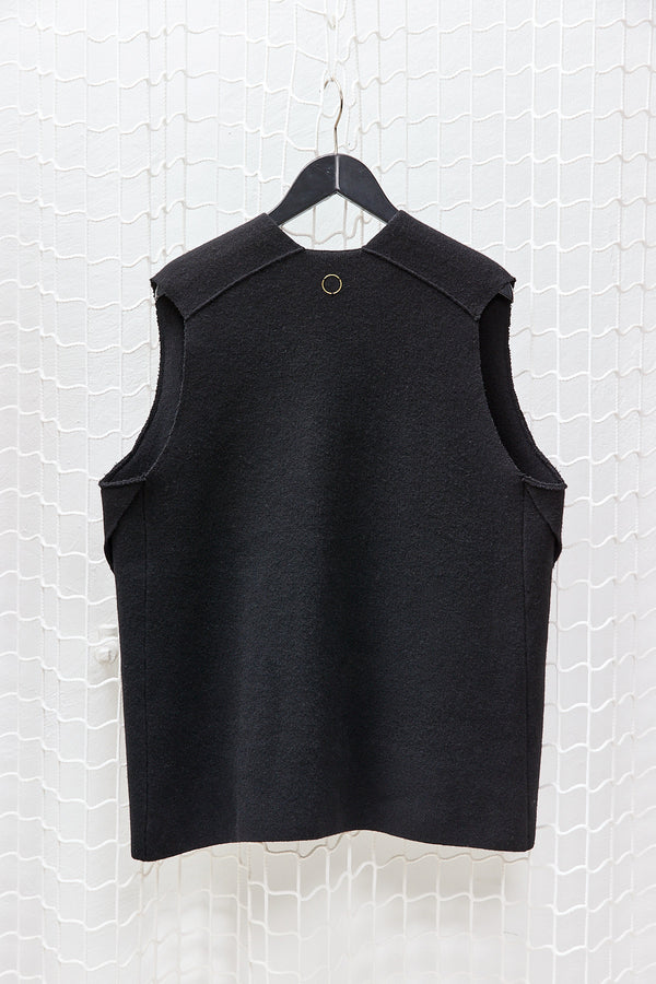 Black Cashmere Knitted West