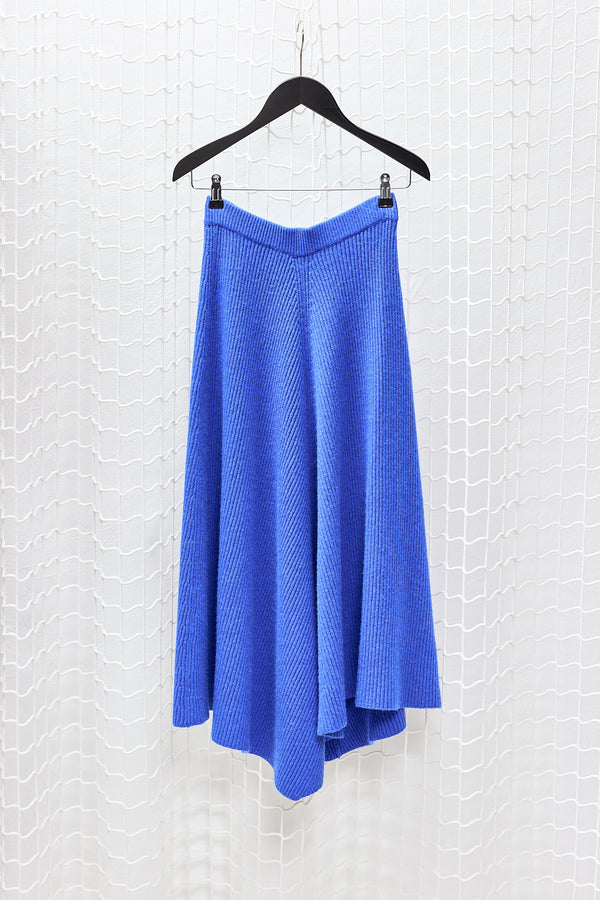 Mid Blue Cashmere Skirt