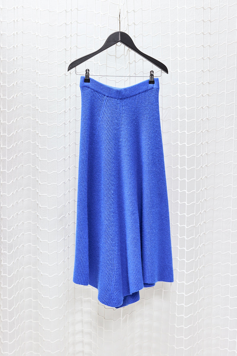 Mid Blue Cashmere Skirt