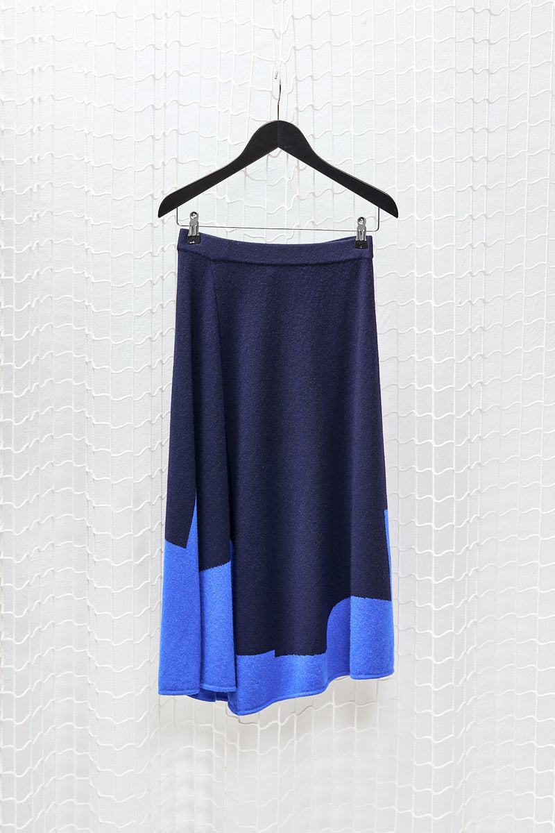 Ocean Cashmere Skirt