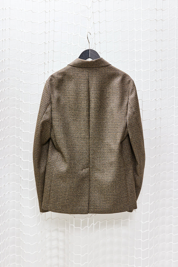 Checkered Khaki Blazer