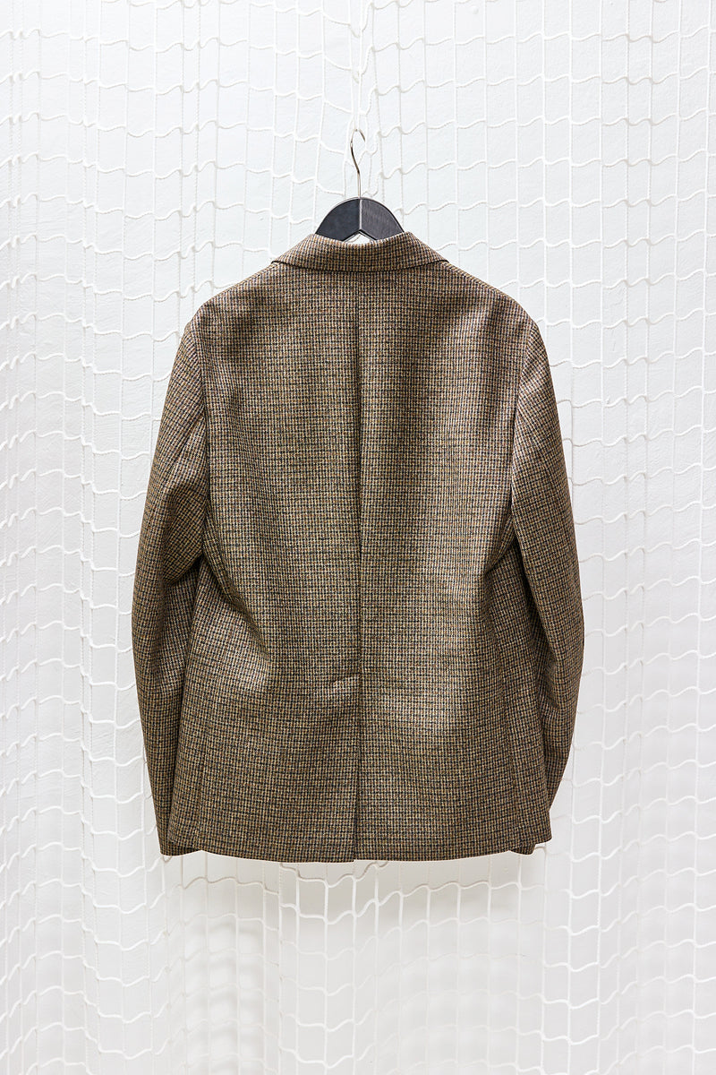Checkered Khaki Blazer