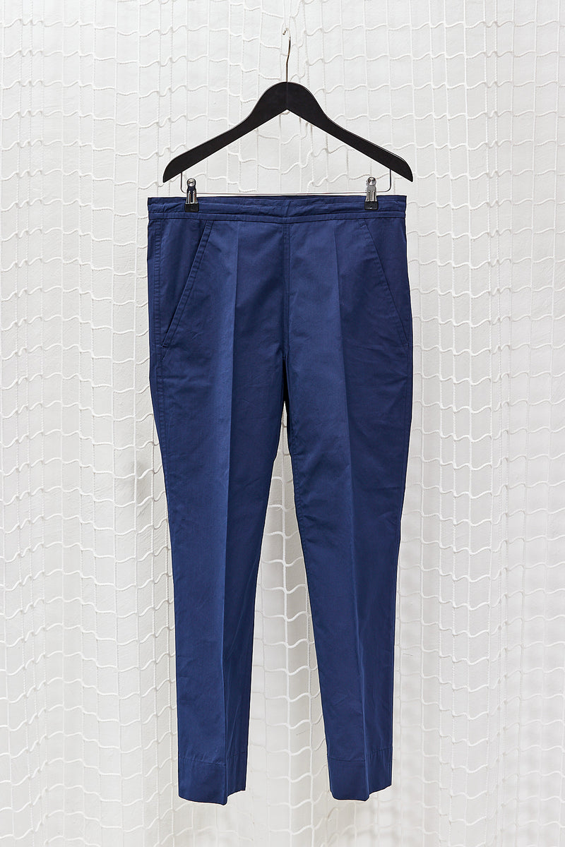 Dark Navy Cotton Pants