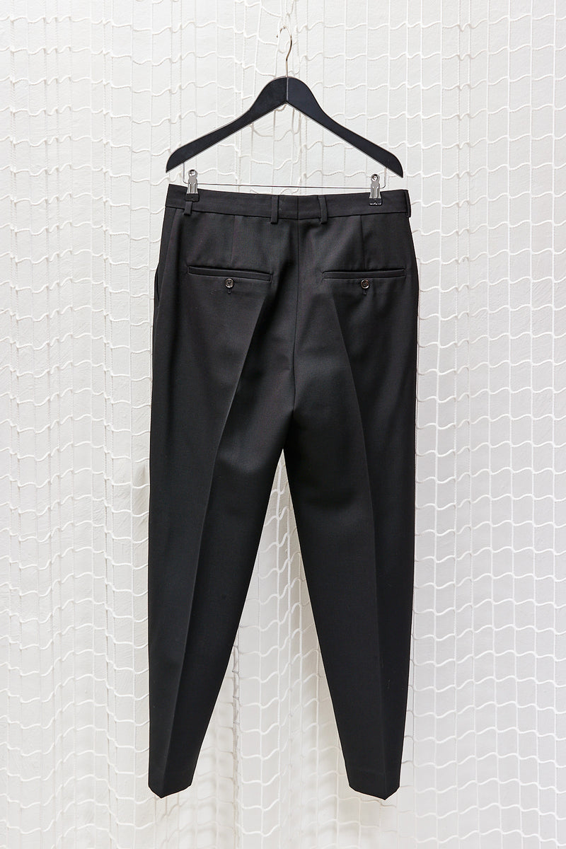 Black Wool Polyester Pants