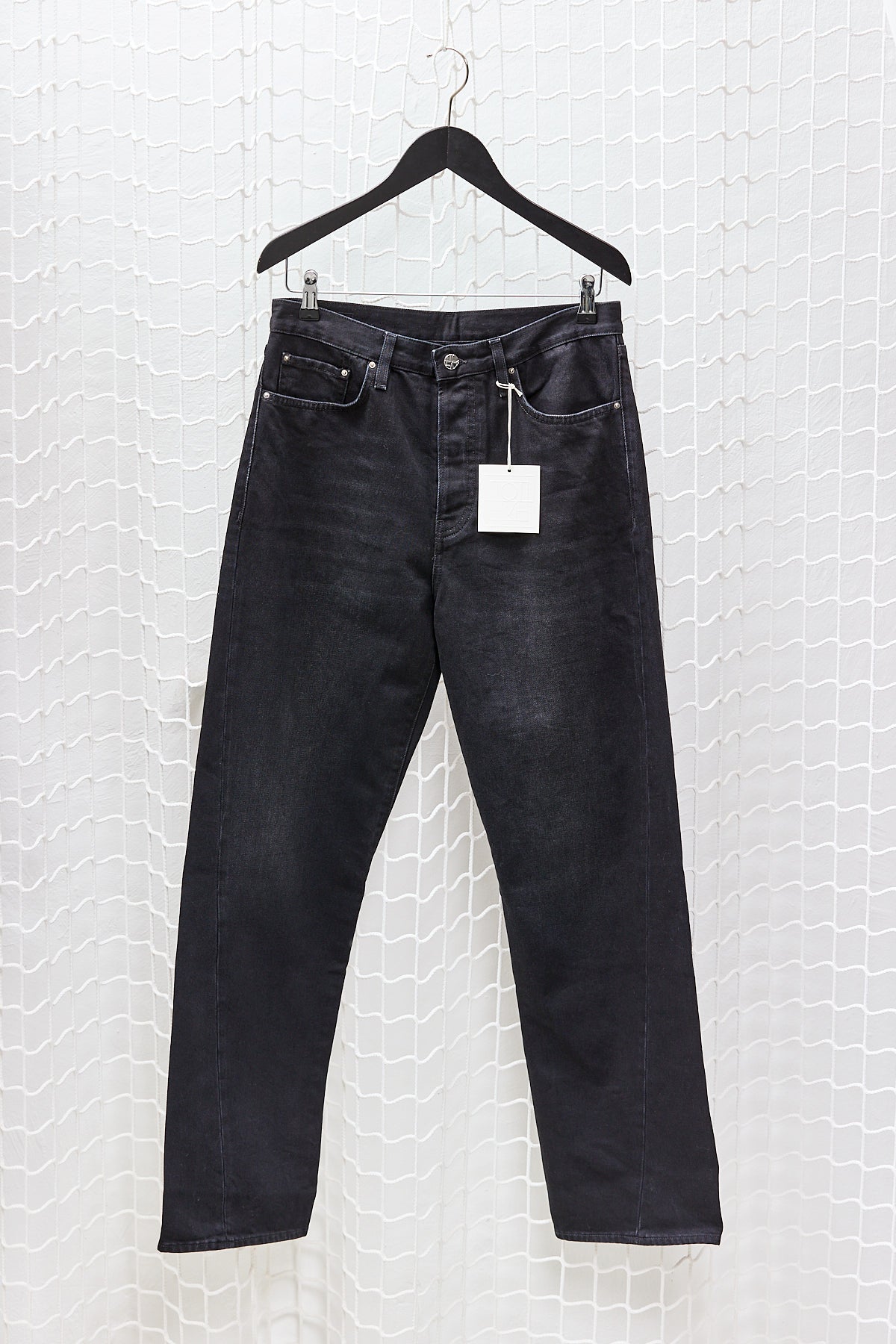 Faded Black Twisted Seam Jean