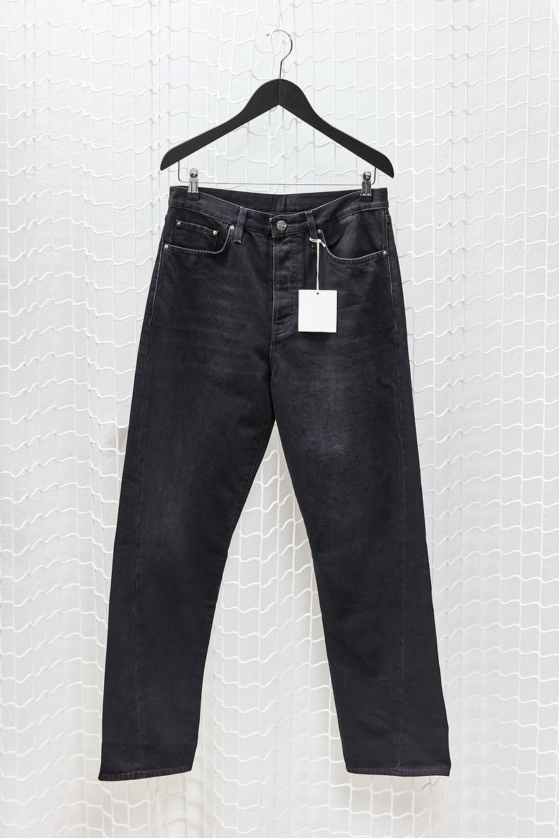Washed Grey Twisted Jean
