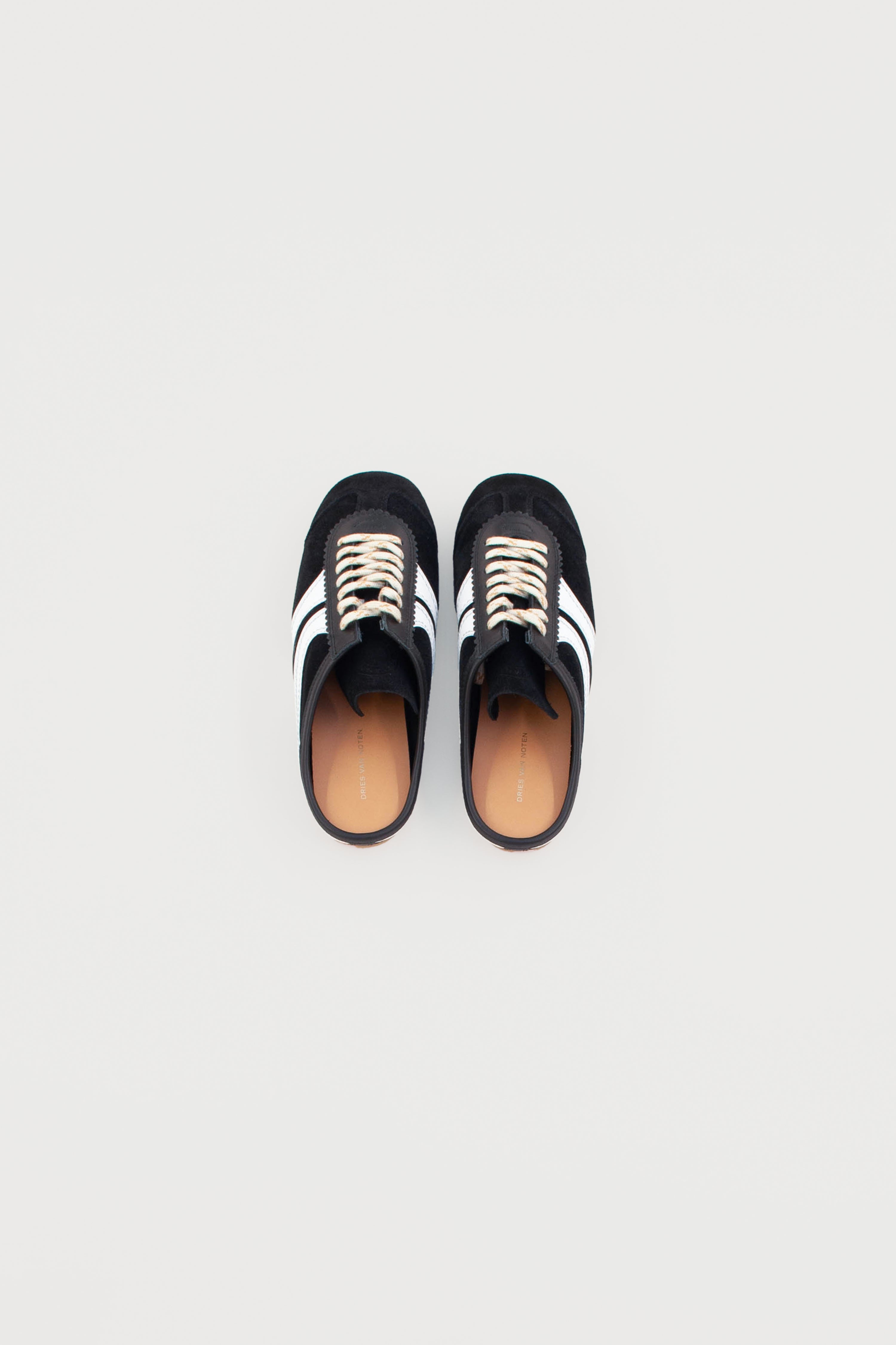 Suede sneaker mules