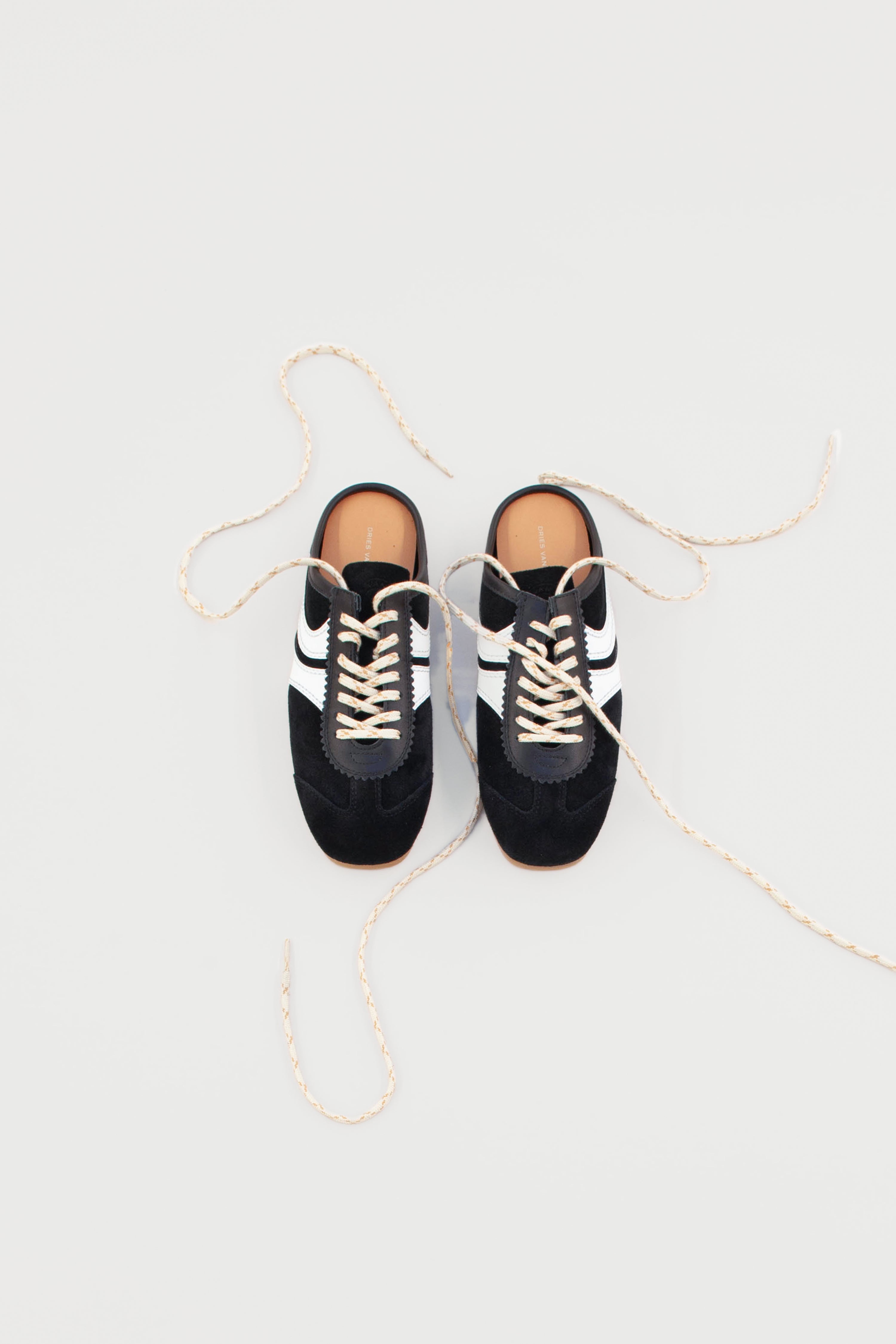 Suede sneaker mules
