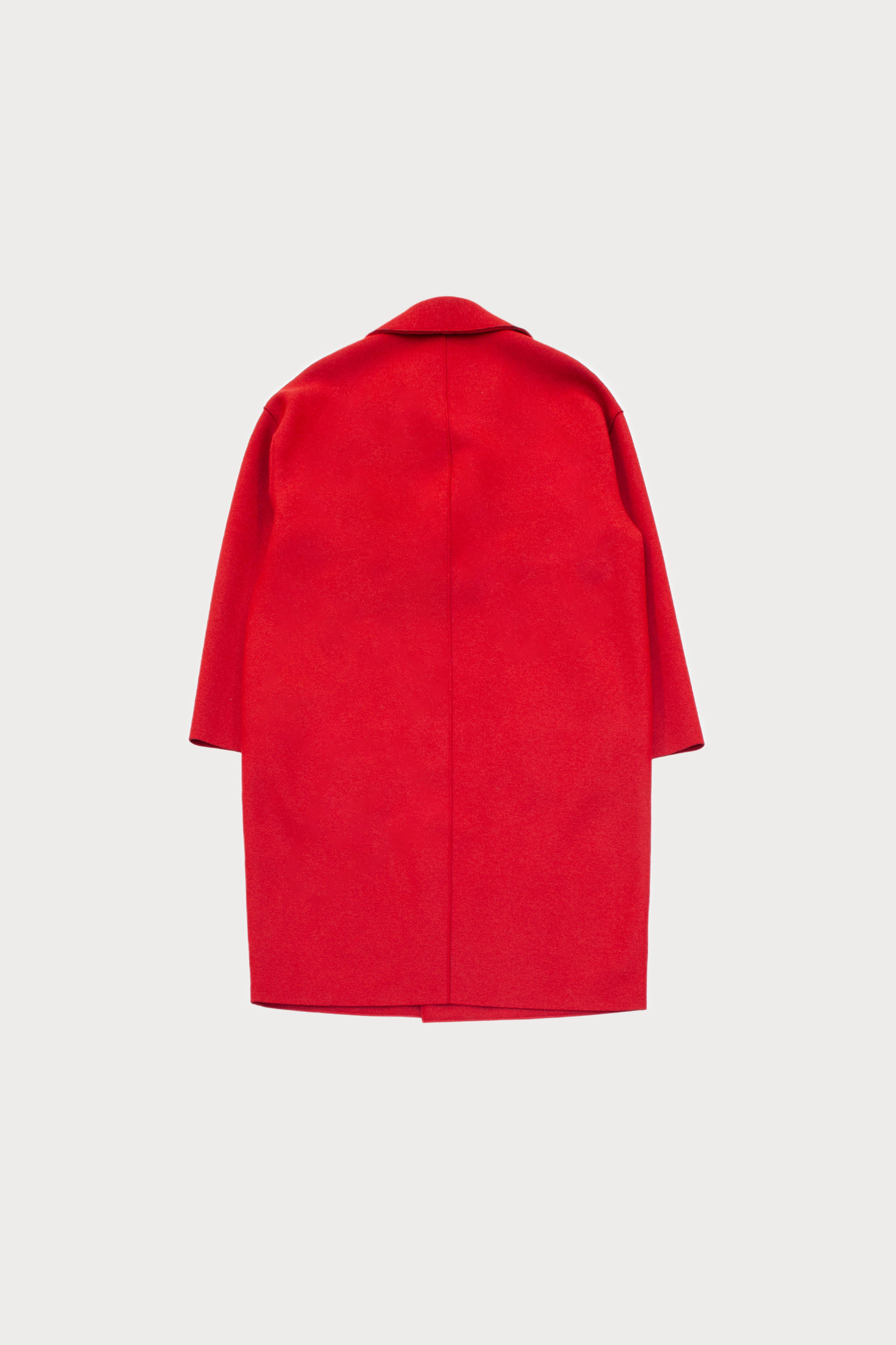 RED WOOL COAT