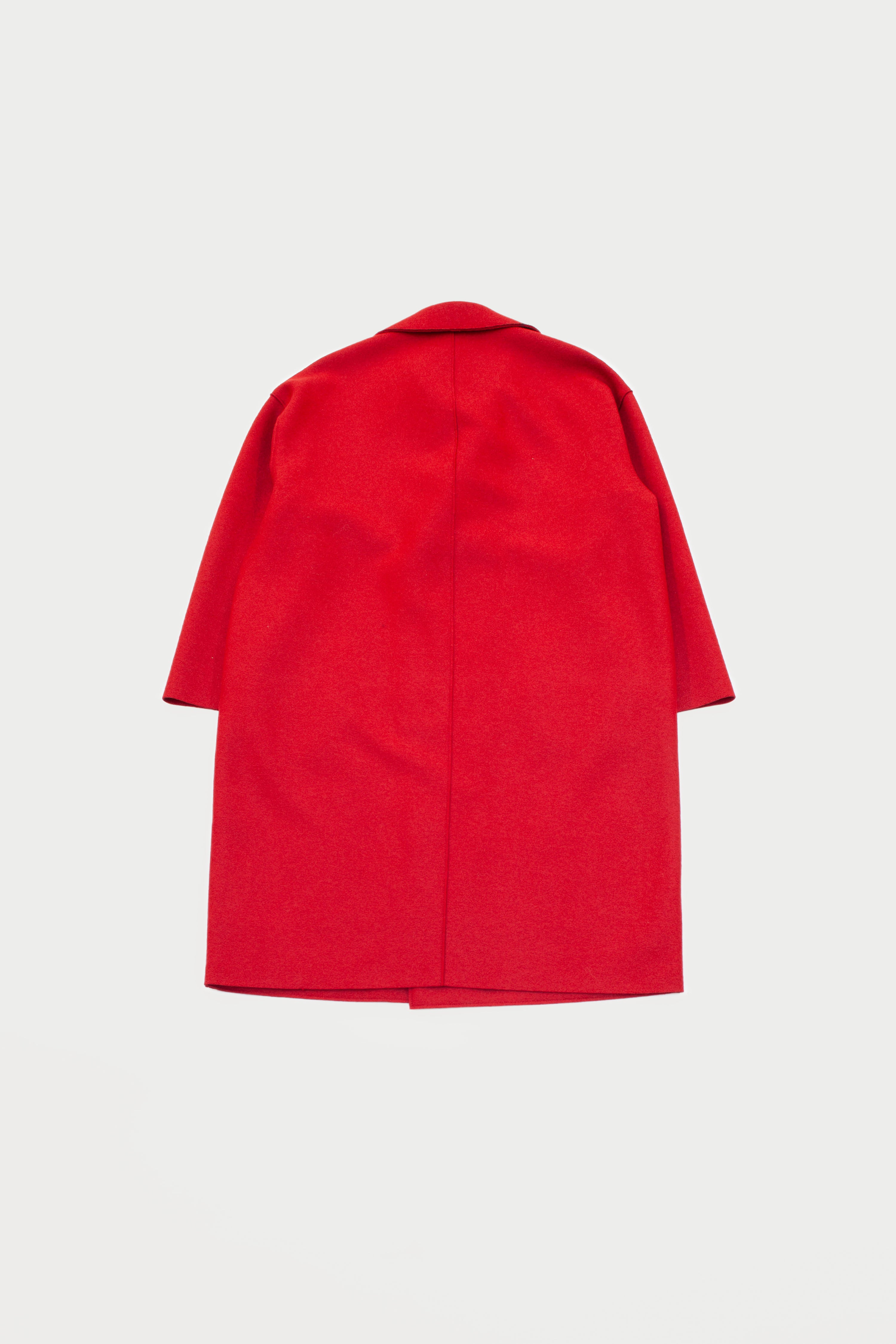 RED WOOL COAT