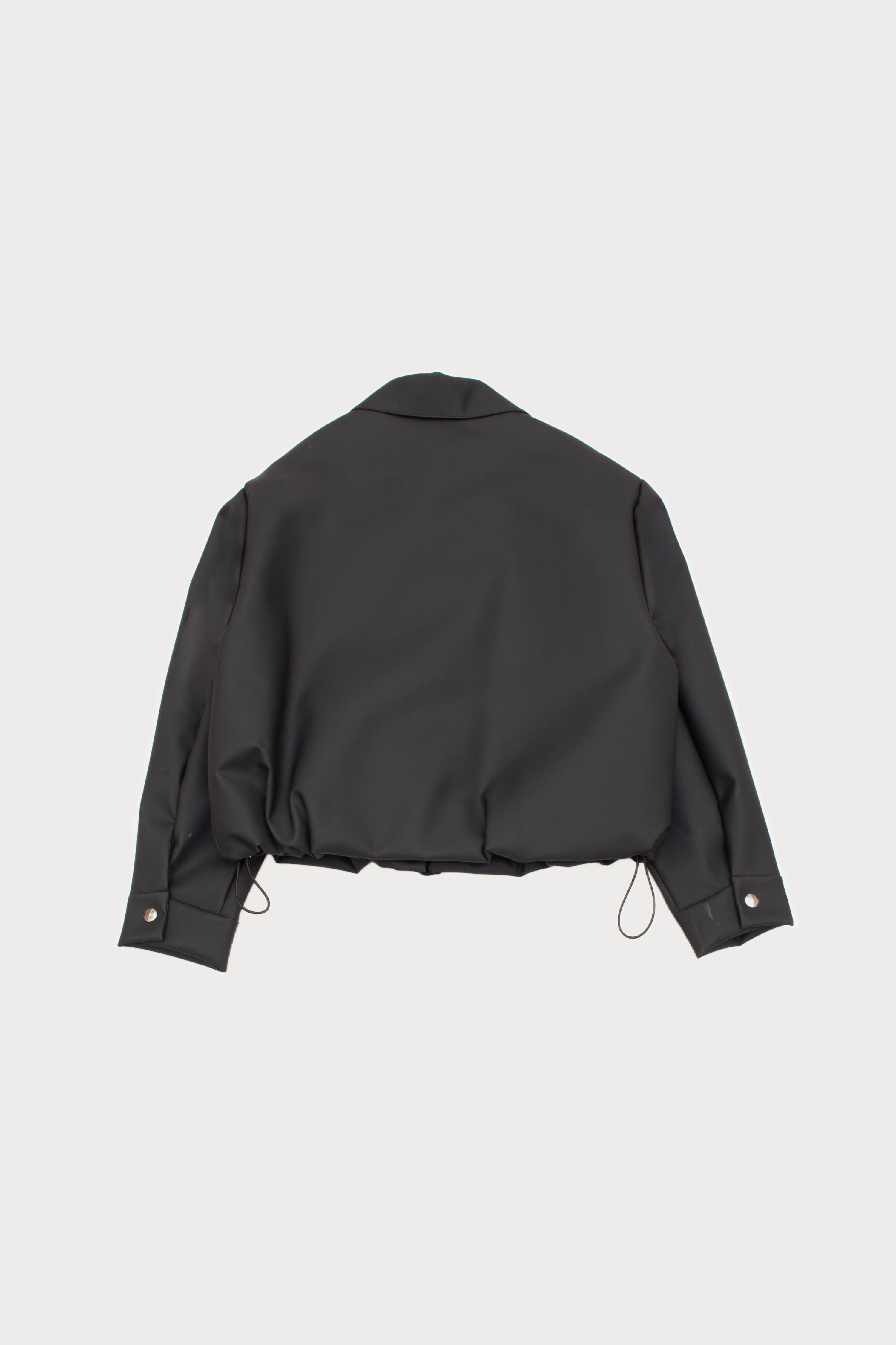 SHORT BOMBER RUBBER JACKET