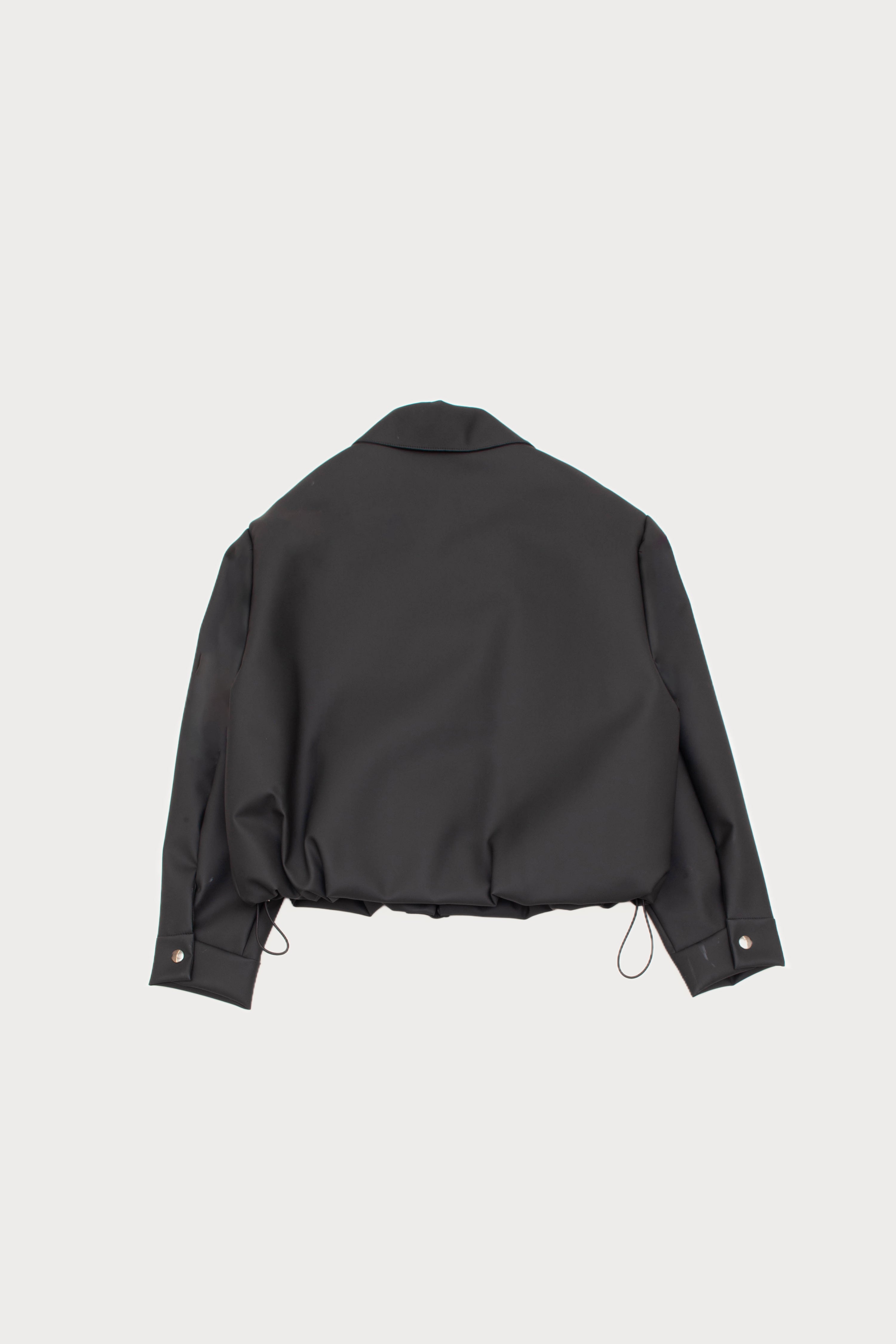SHORT BOMBER RUBBER JACKET