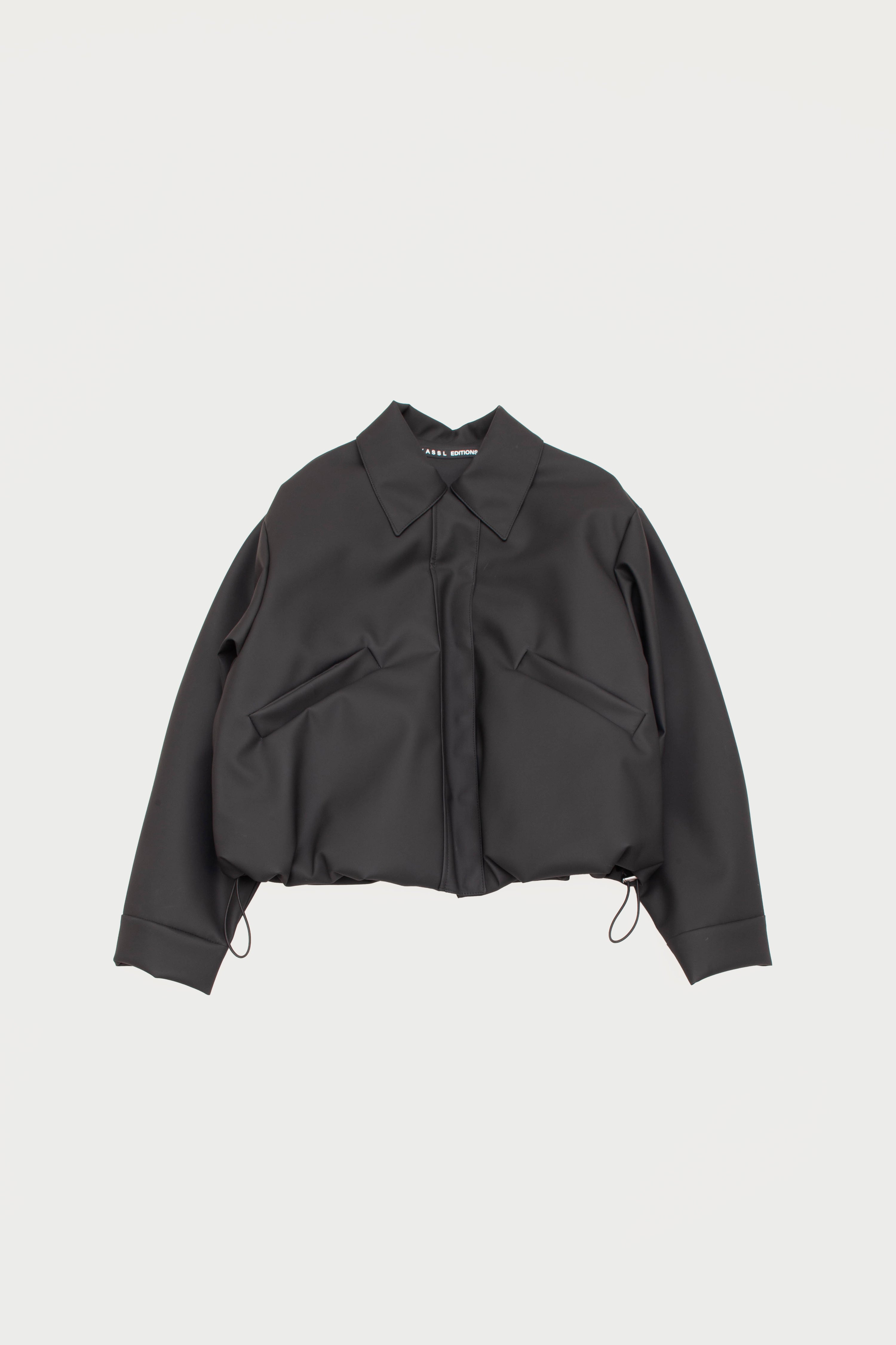 SHORT BOMBER RUBBER JACKET
