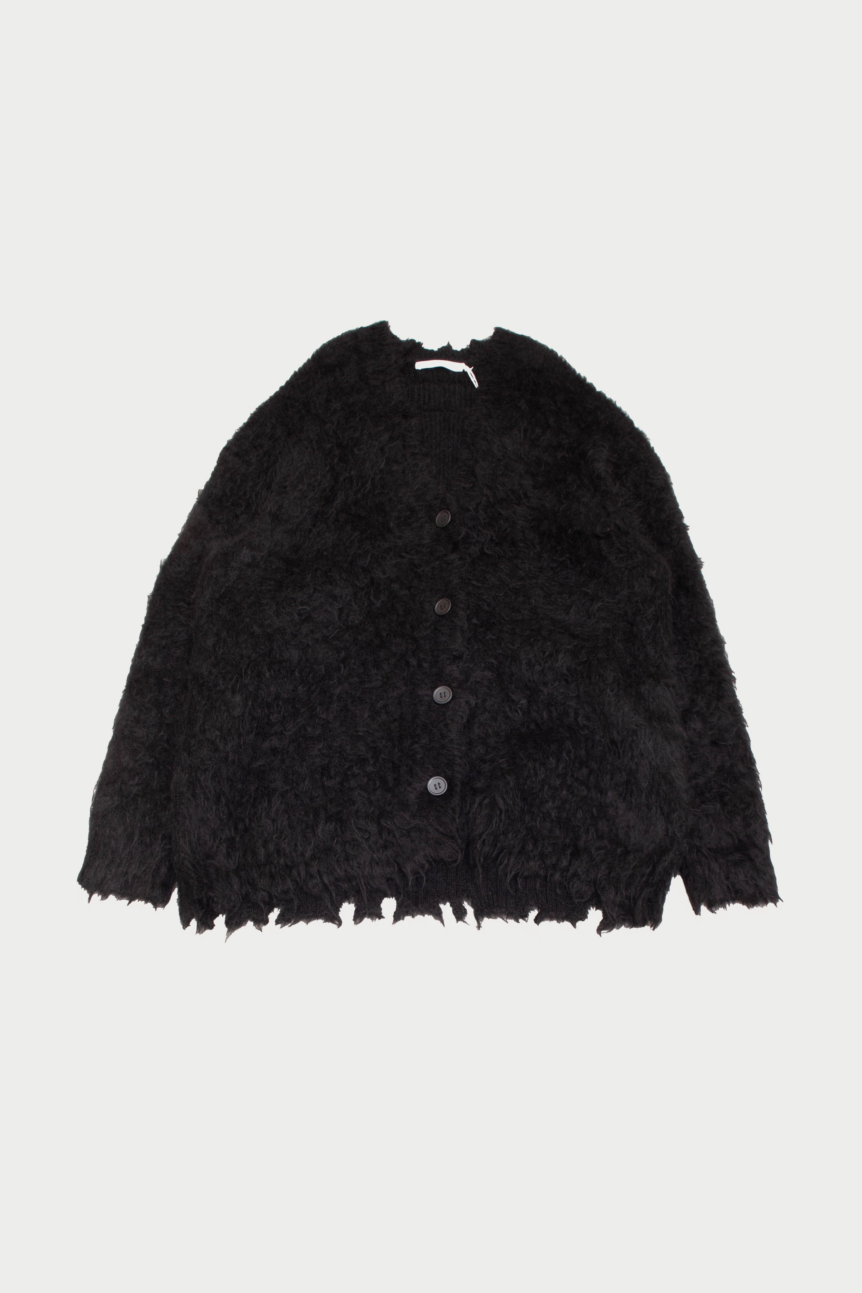 HAIRY WOOL CARDIGAN