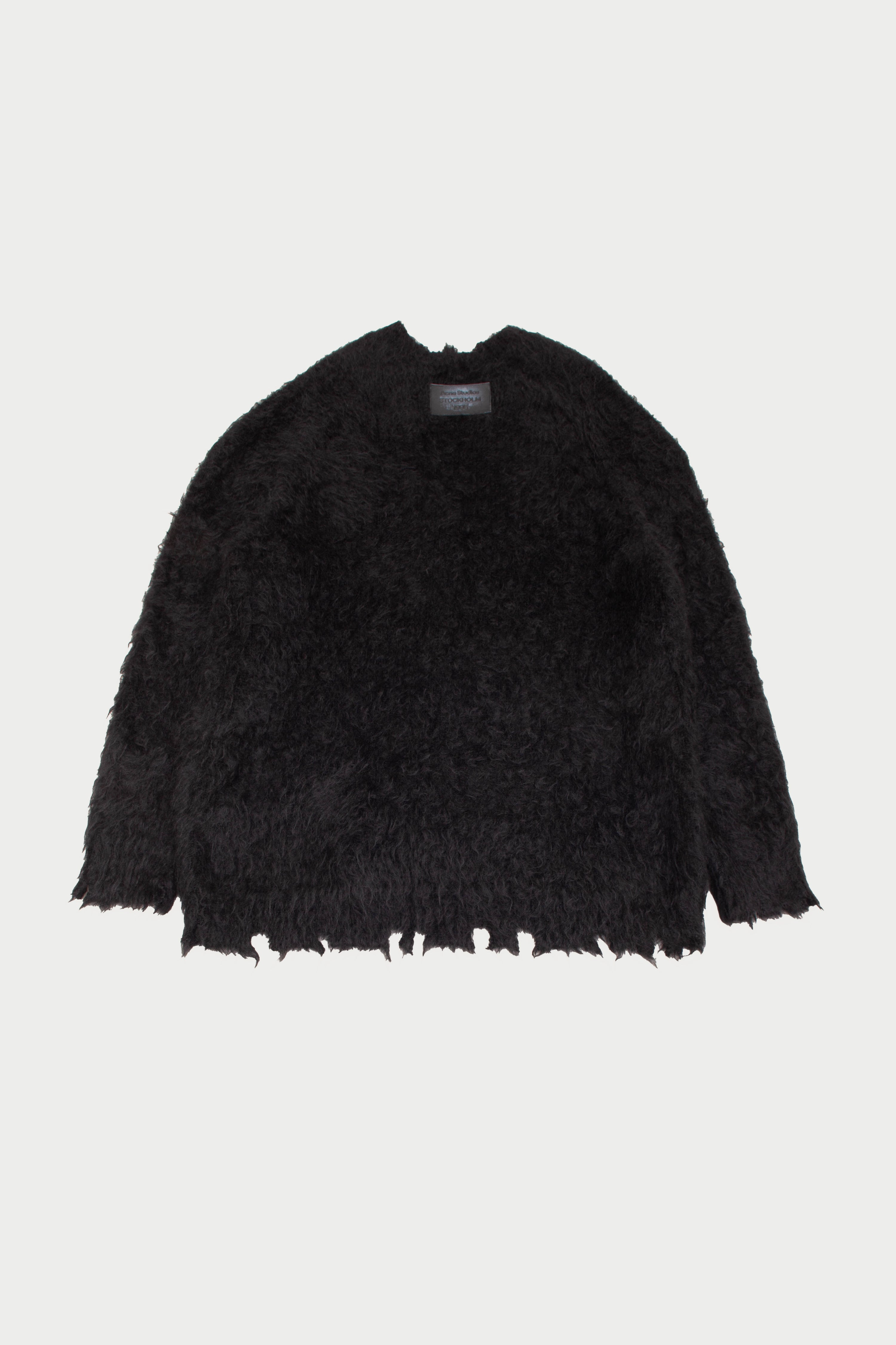 HAIRY WOOL CARDIGAN