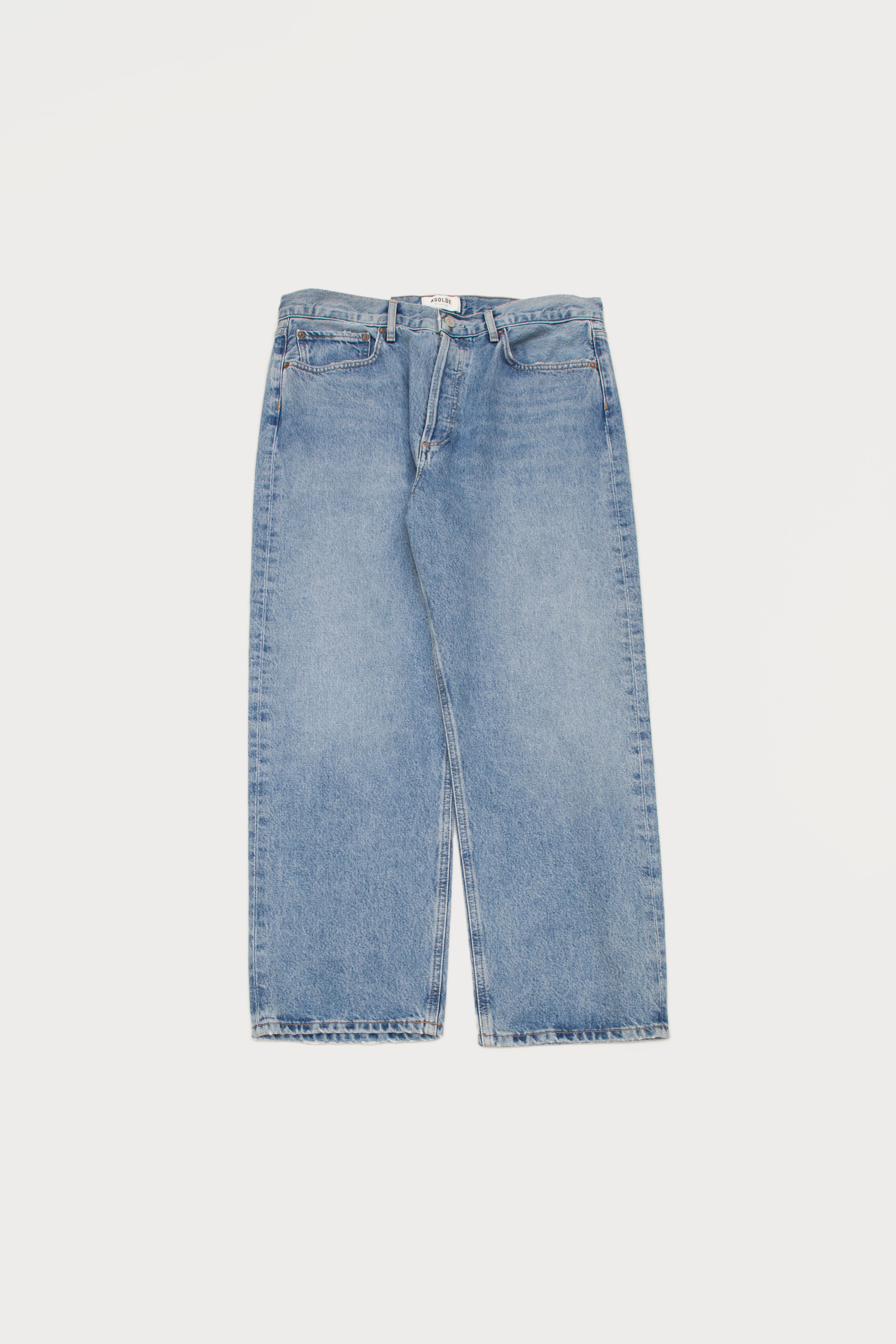 90'S CROP MID RISE LOOSE STRAIGHT