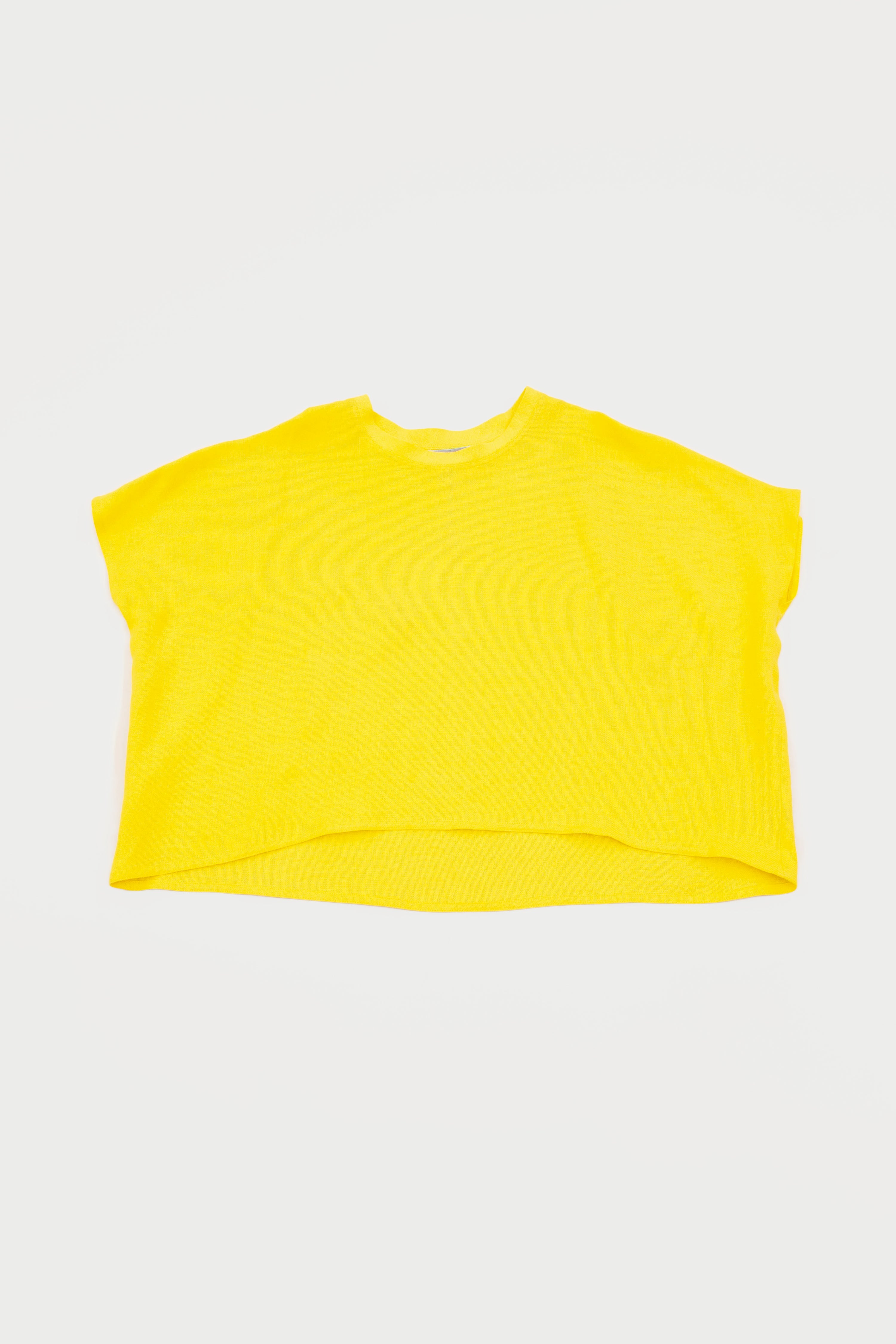 YELLOW LINEN TOP