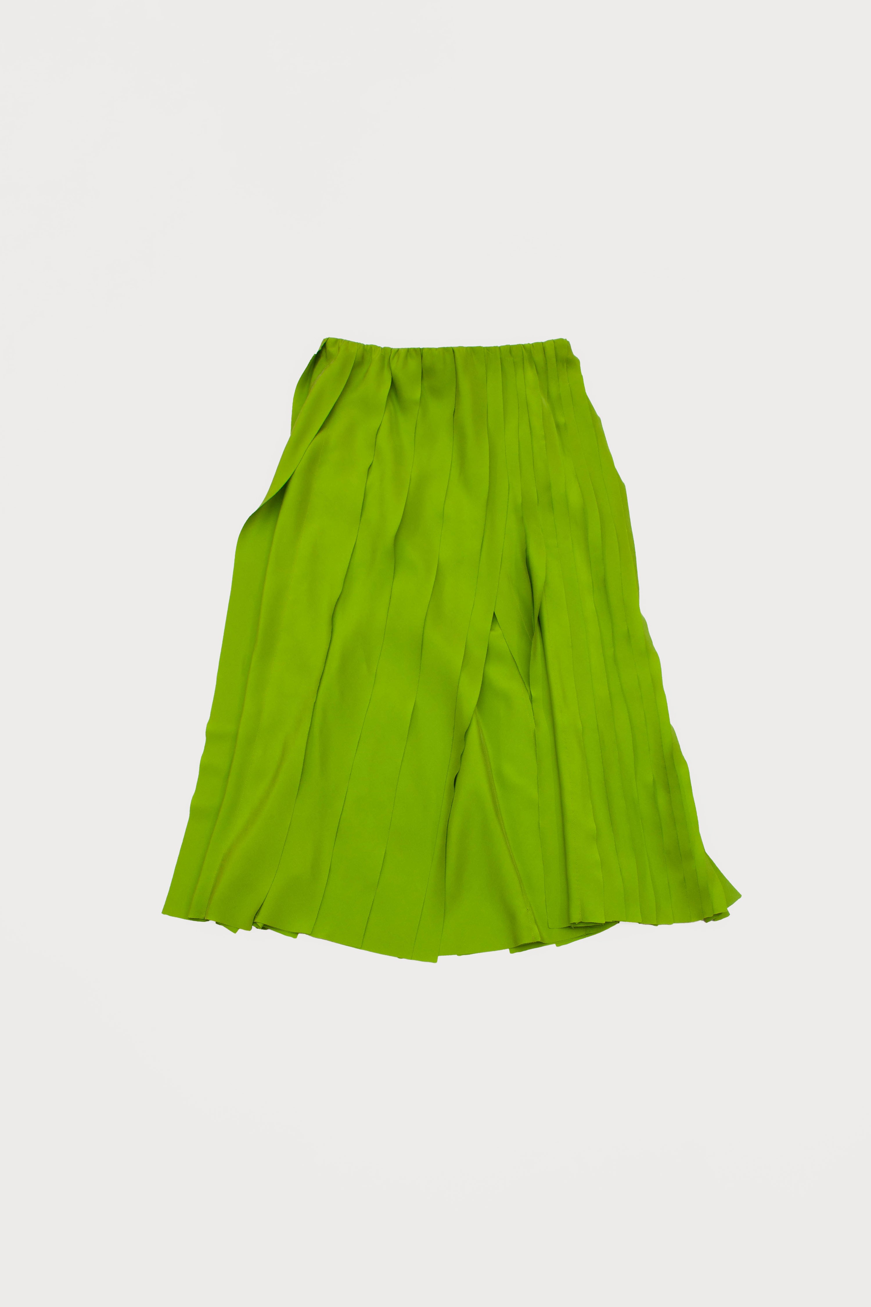 GREEN SILK SKIRT