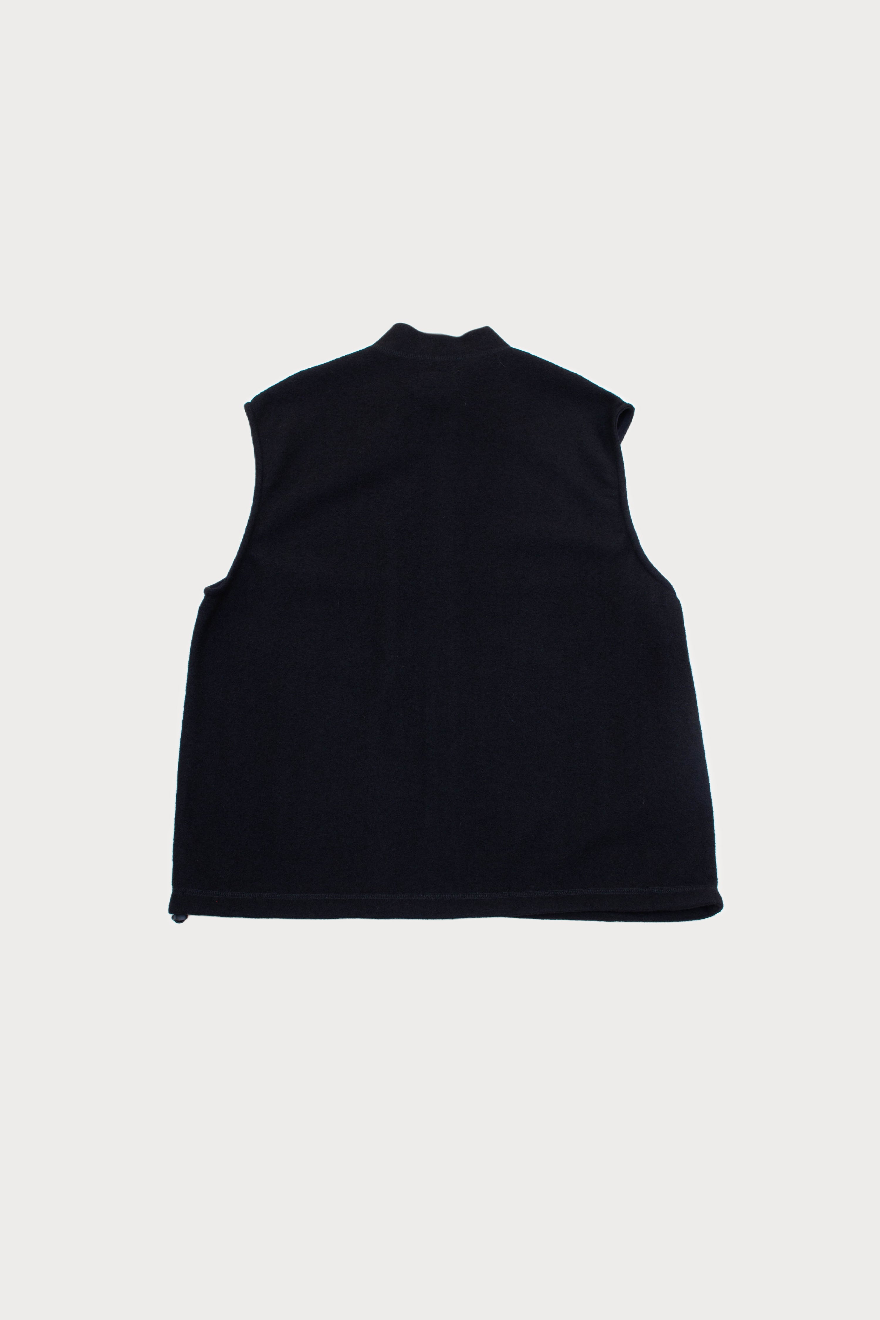 BLACK WOOL VEST